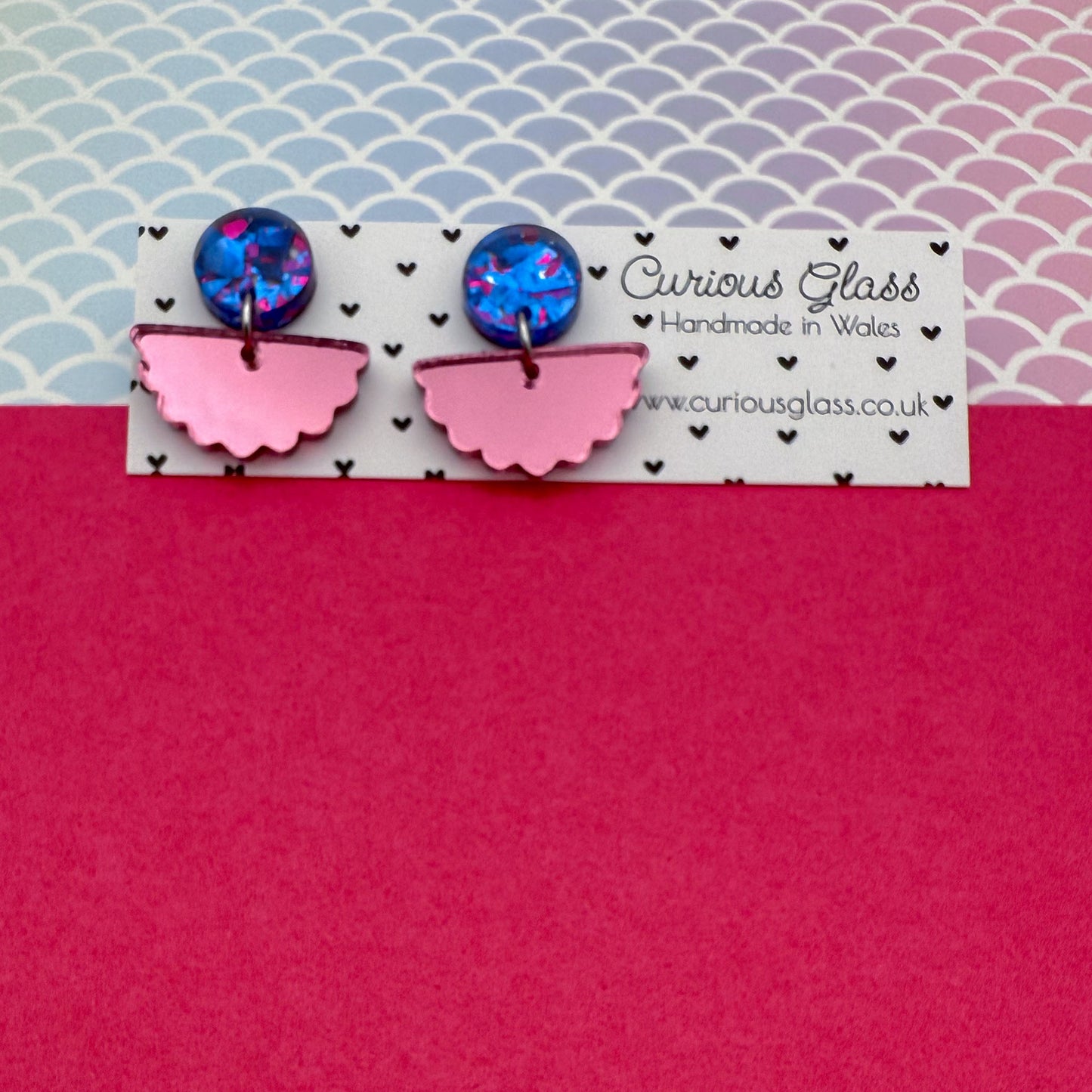 Scallop Acrylic Earrings