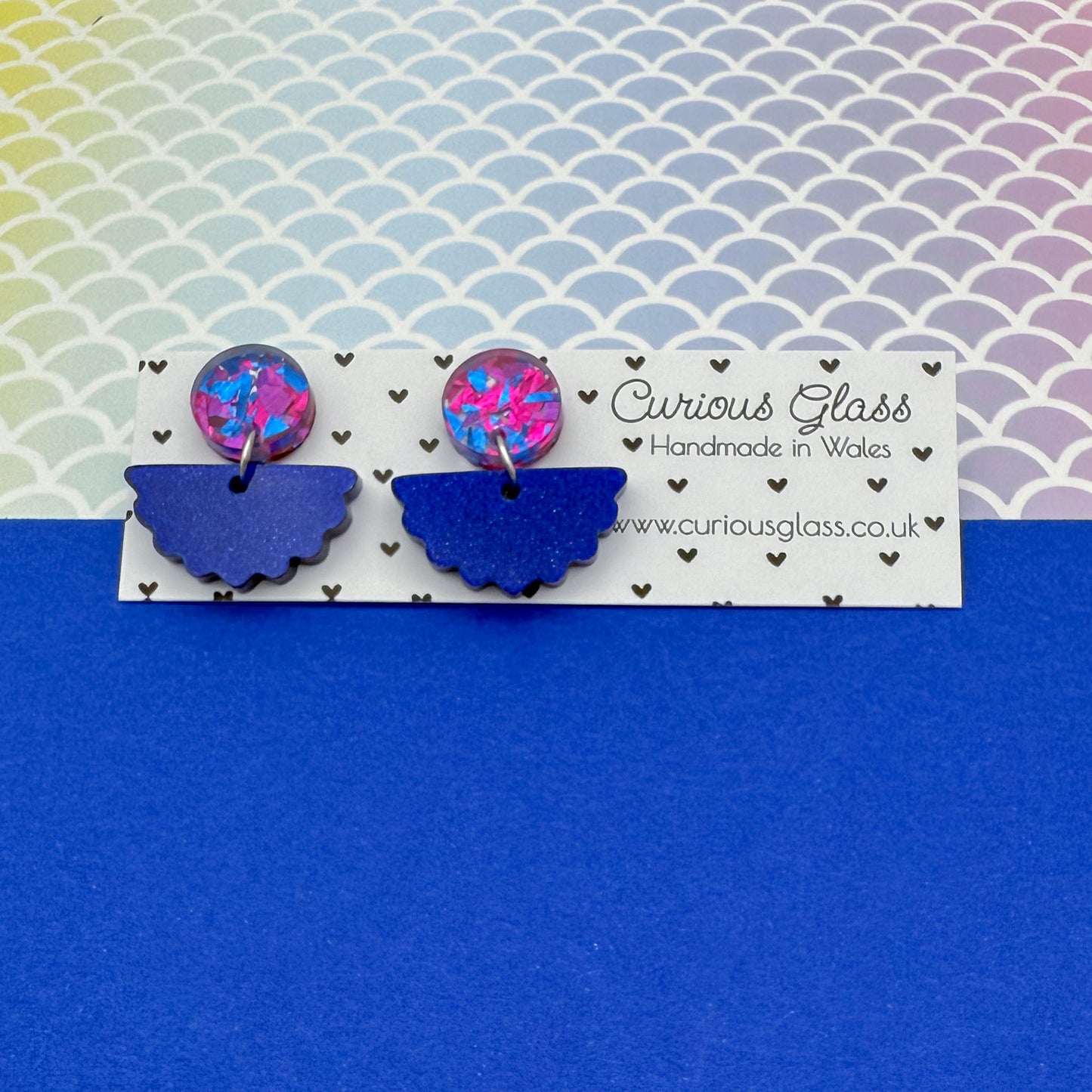 Scallop Acrylic Earrings