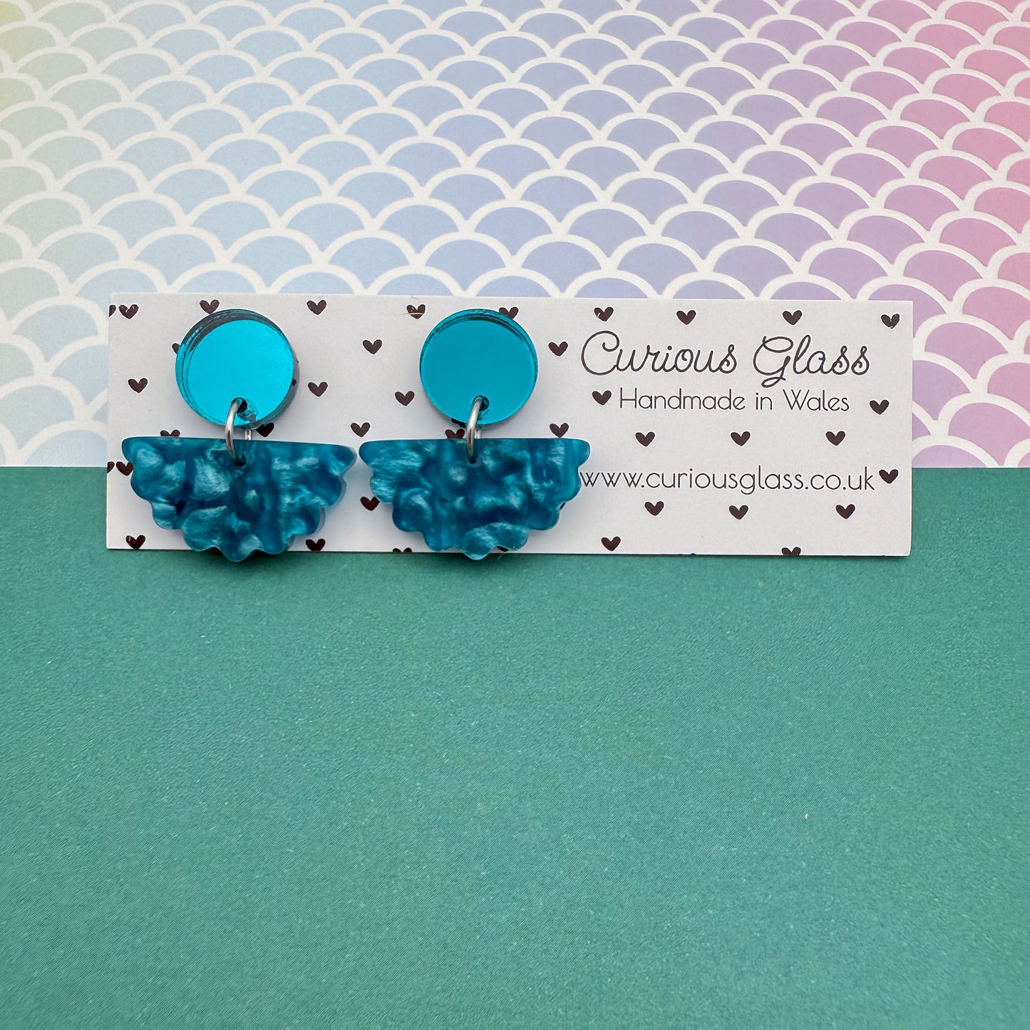 Scallop Acrylic Earrings