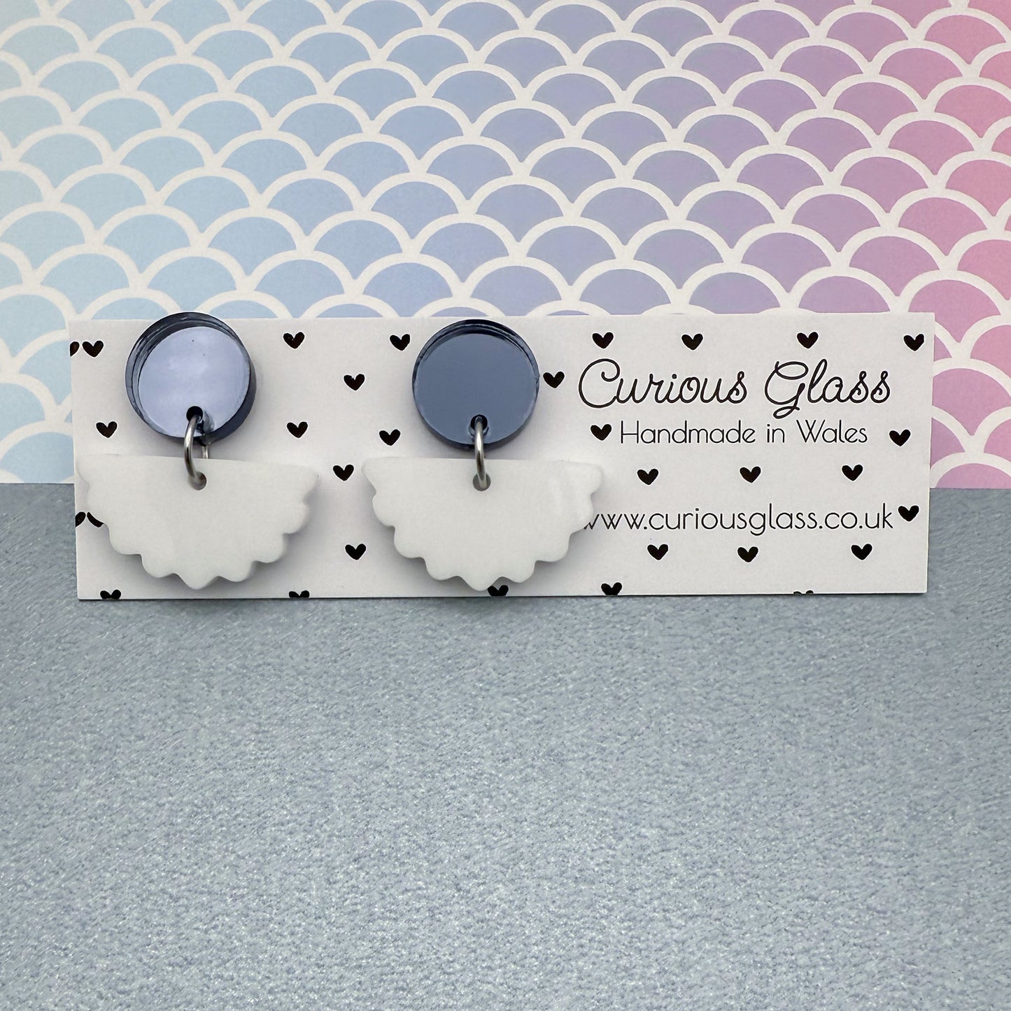 Scallop Acrylic Earrings