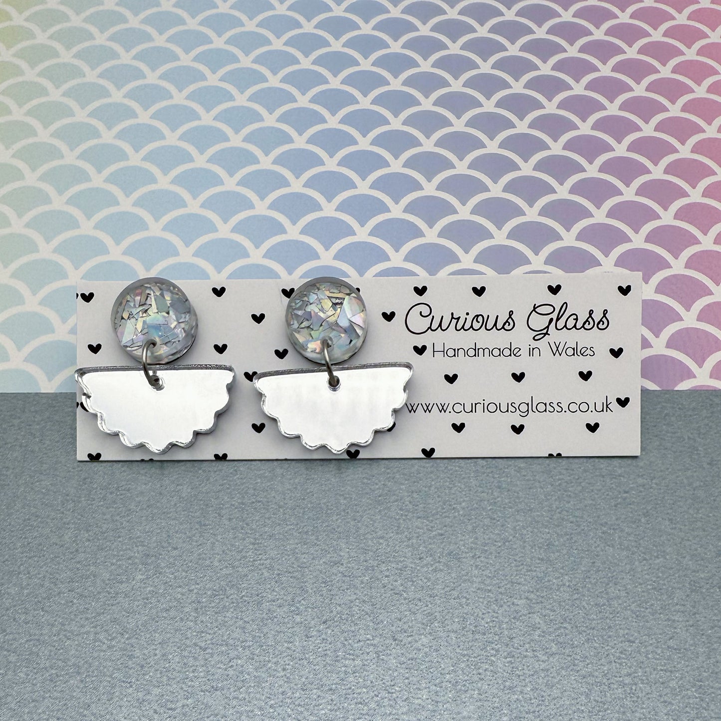 Scallop Acrylic Earrings