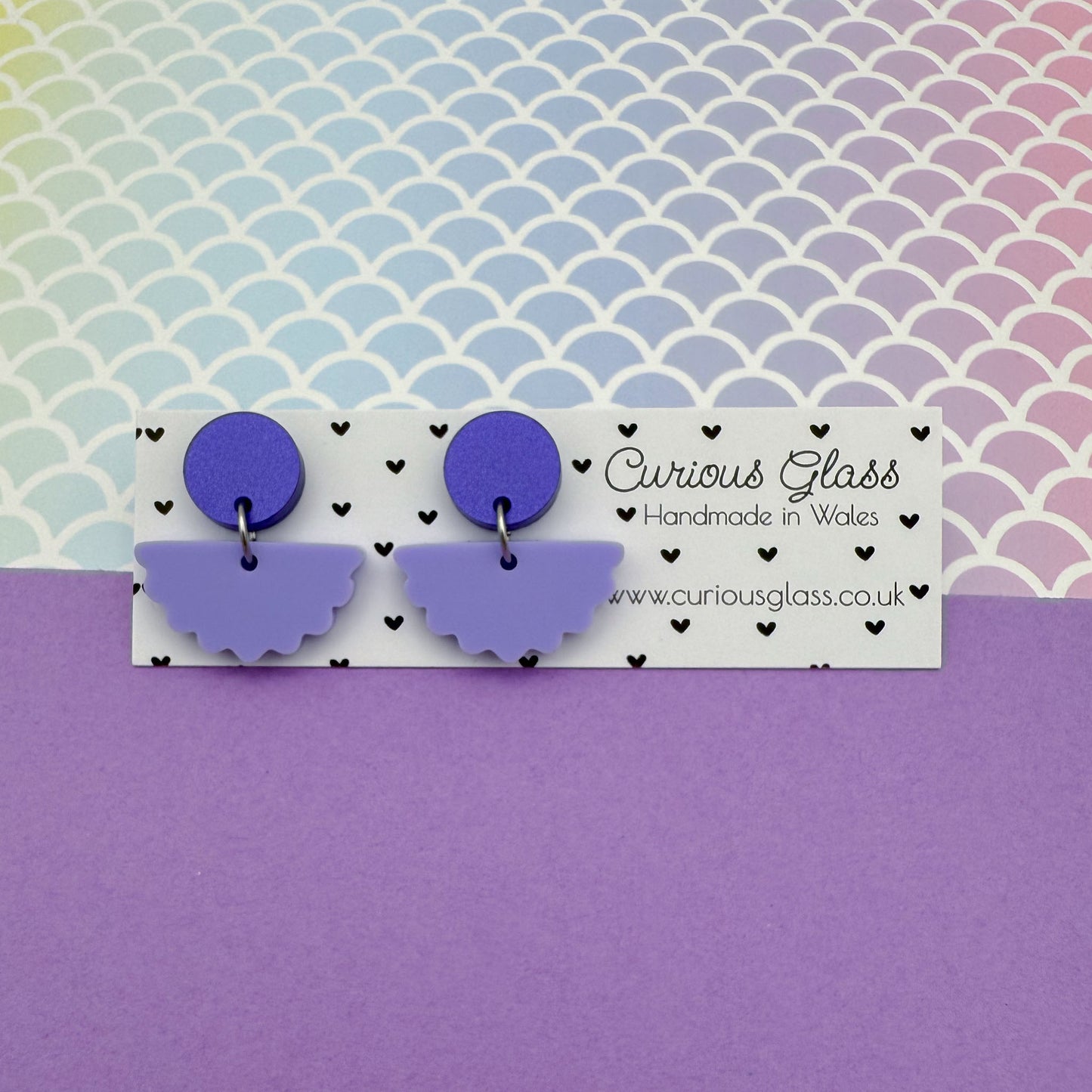 Scallop Acrylic Earrings