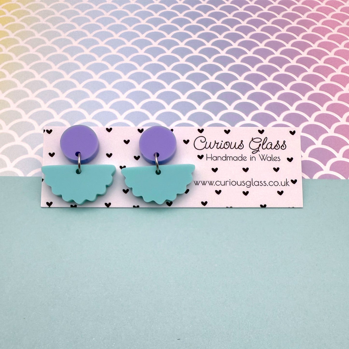 Scallop Acrylic Earrings