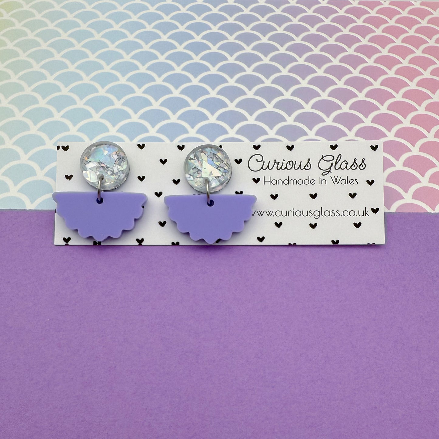 Scallop Acrylic Earrings