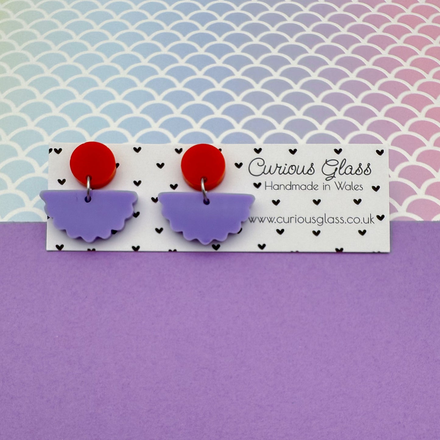 Scallop Acrylic Earrings