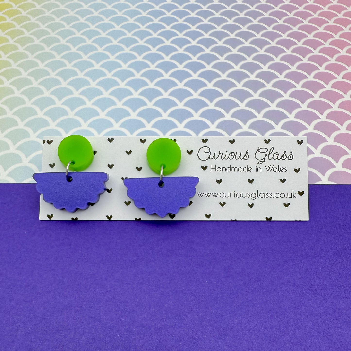 Scallop Acrylic Earrings