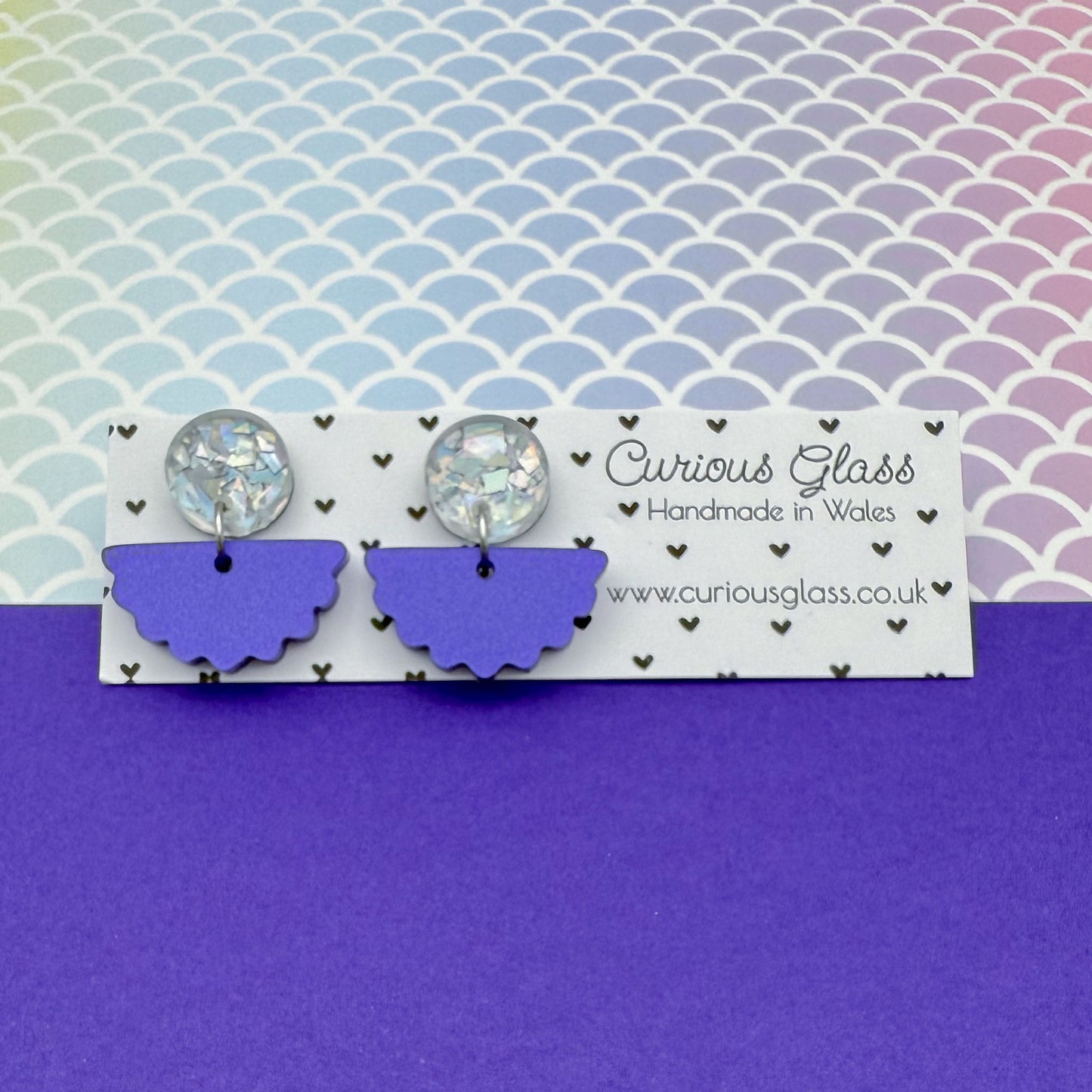 Scallop Acrylic Earrings
