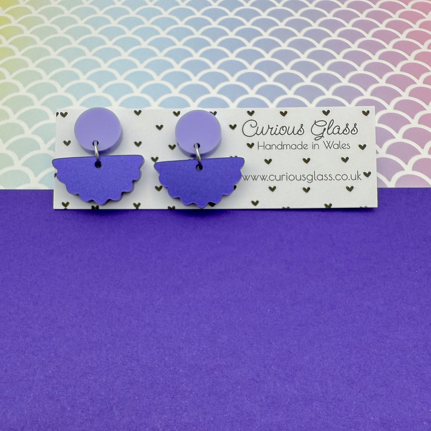 Scallop Acrylic Earrings