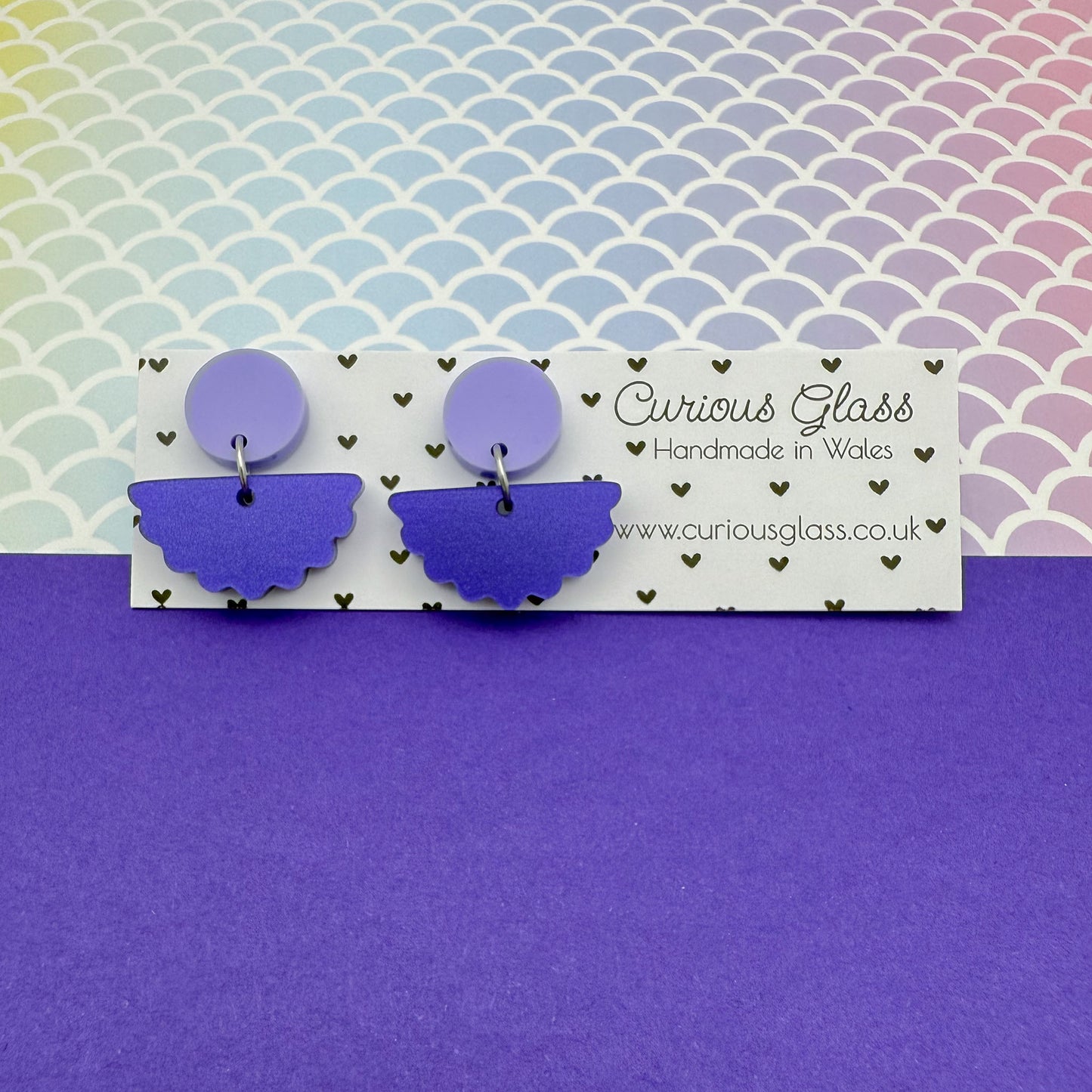 Scallop Acrylic Earrings
