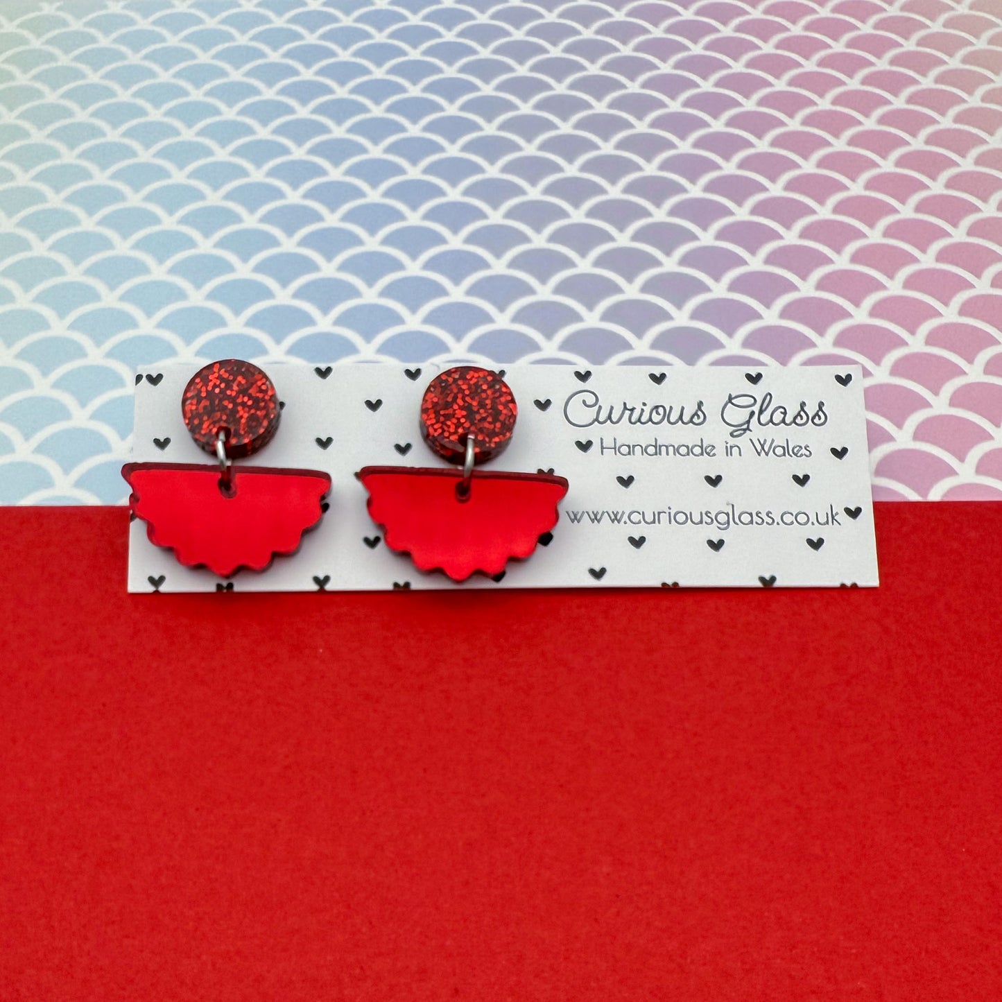 Scallop Acrylic Earrings