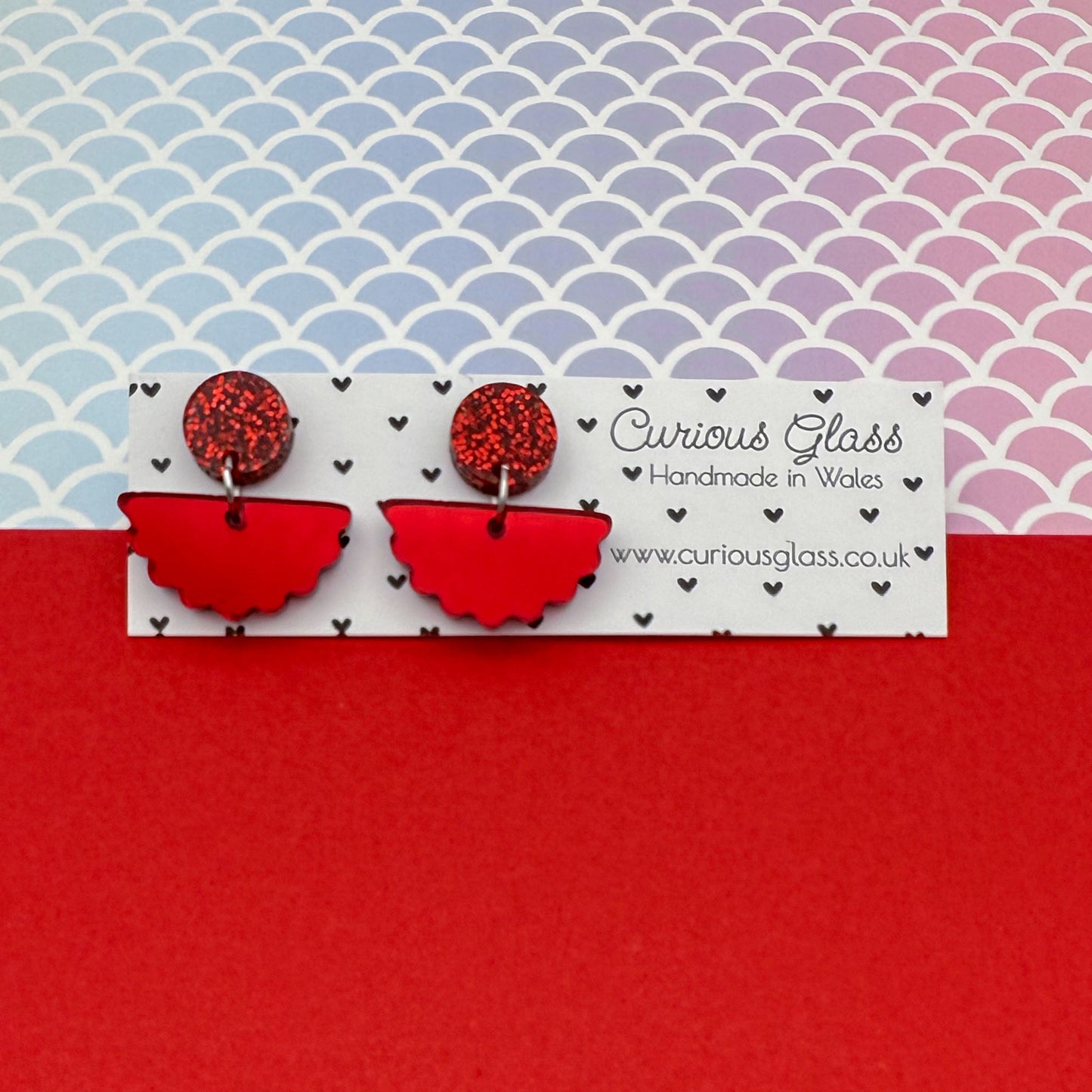 Scallop Acrylic Earrings