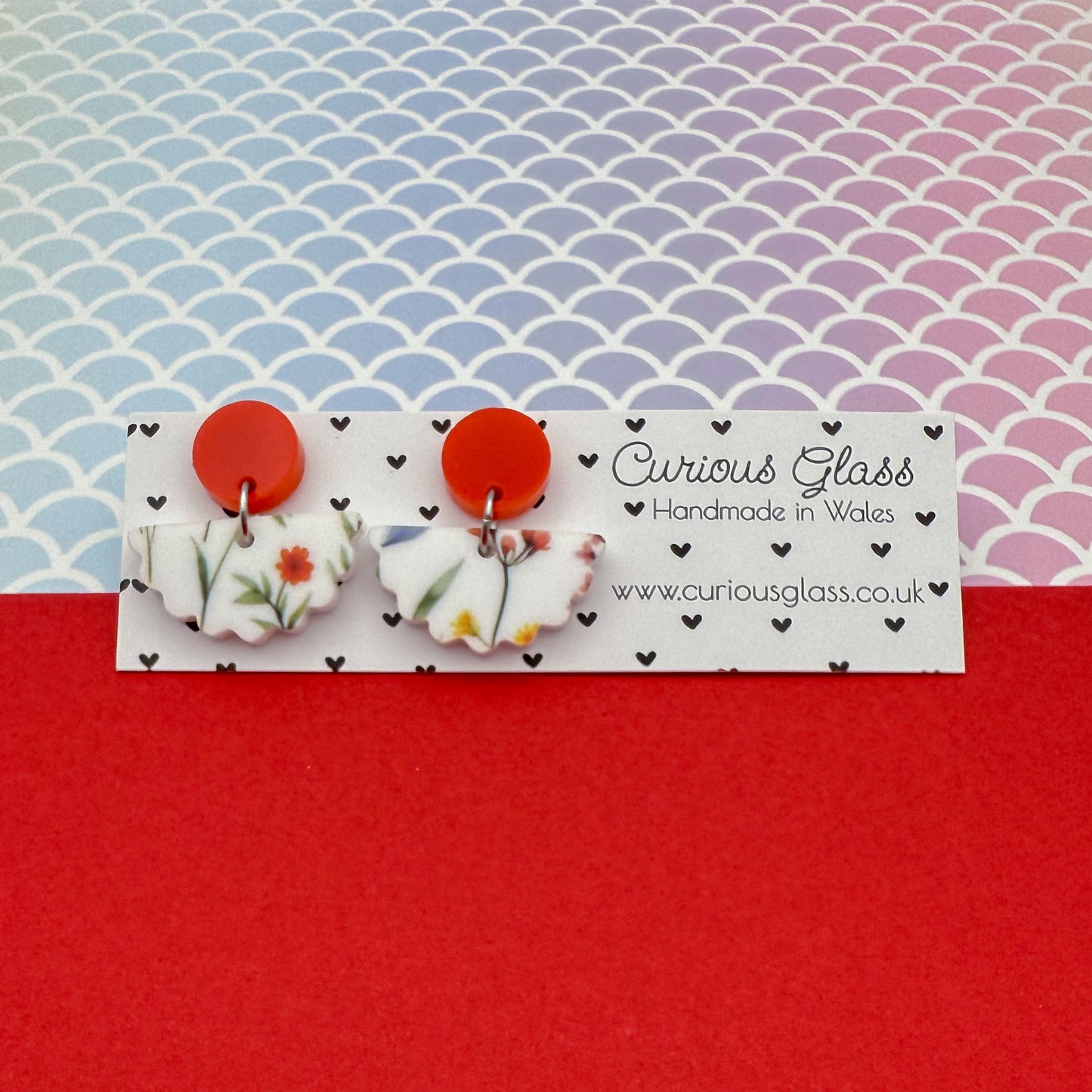Scallop Acrylic Earrings