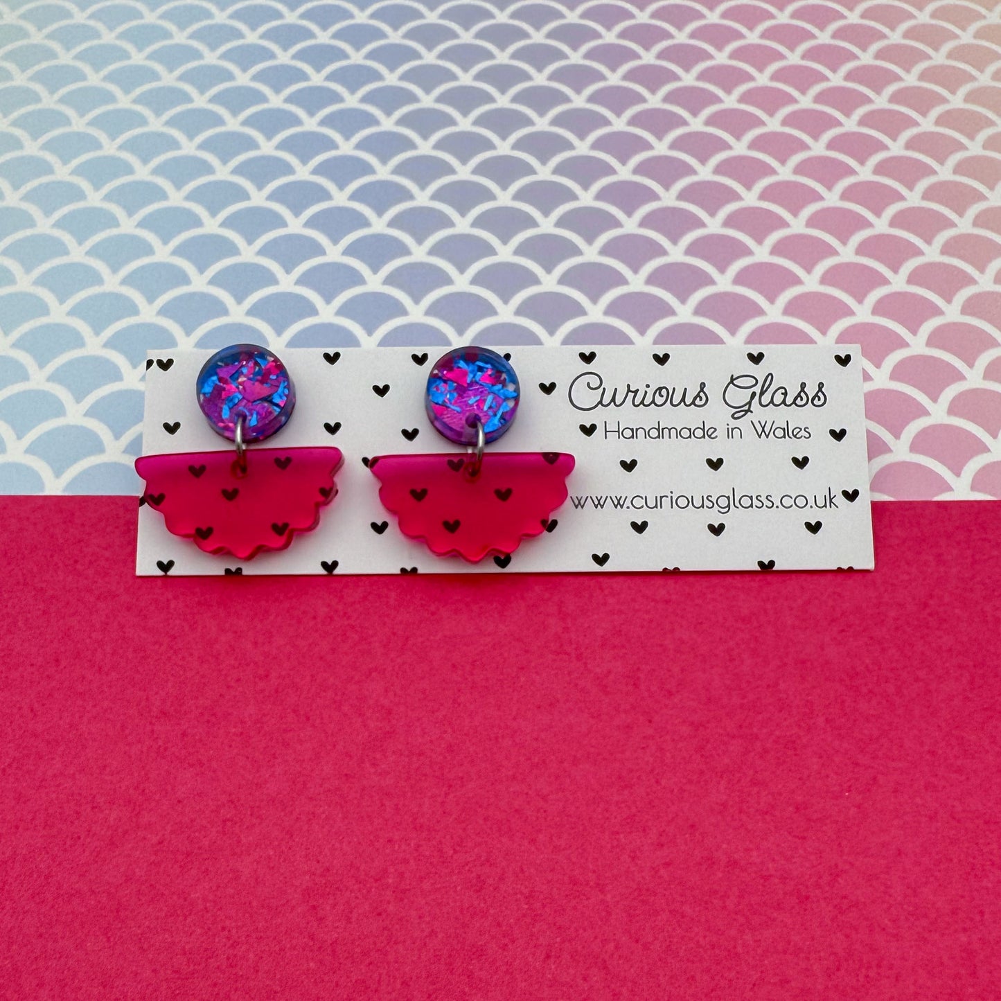 Scallop Acrylic Earrings