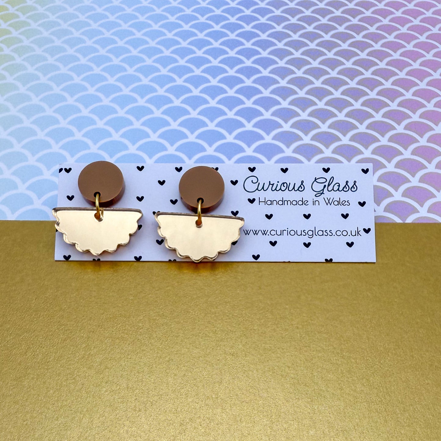 Scallop Acrylic Earrings
