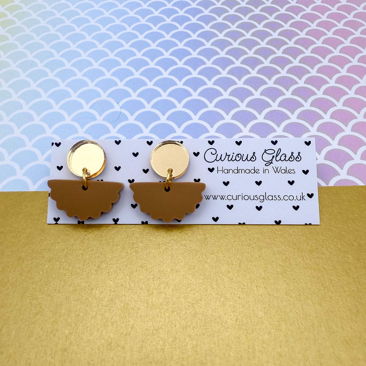 Scallop Acrylic Earrings