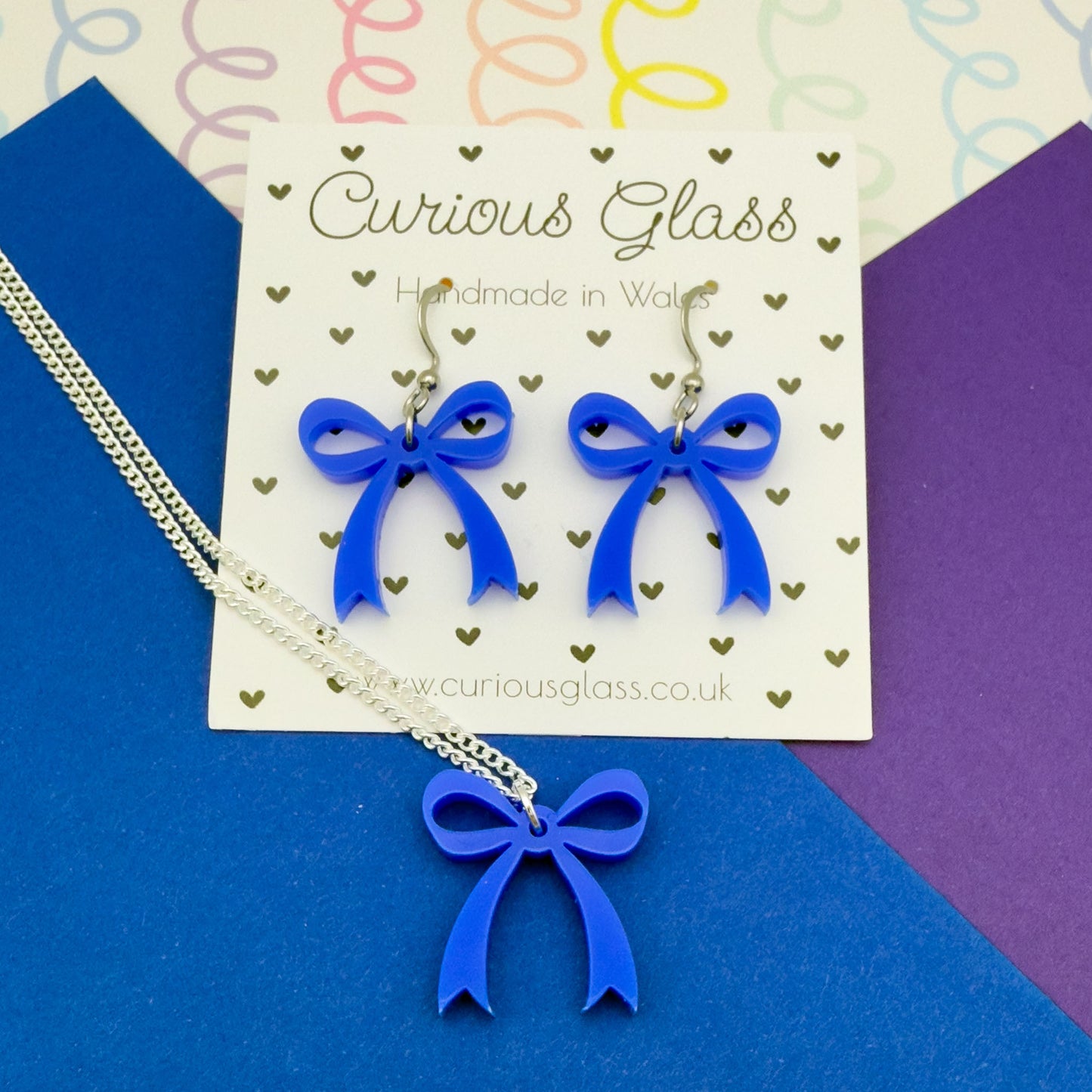 Bow Acrylic Necklace (Smaller)