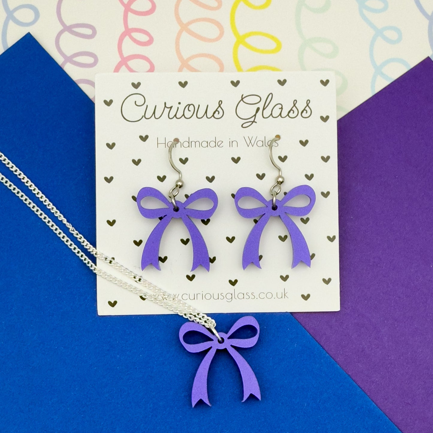 Bow Acrylic Necklace (Smaller)