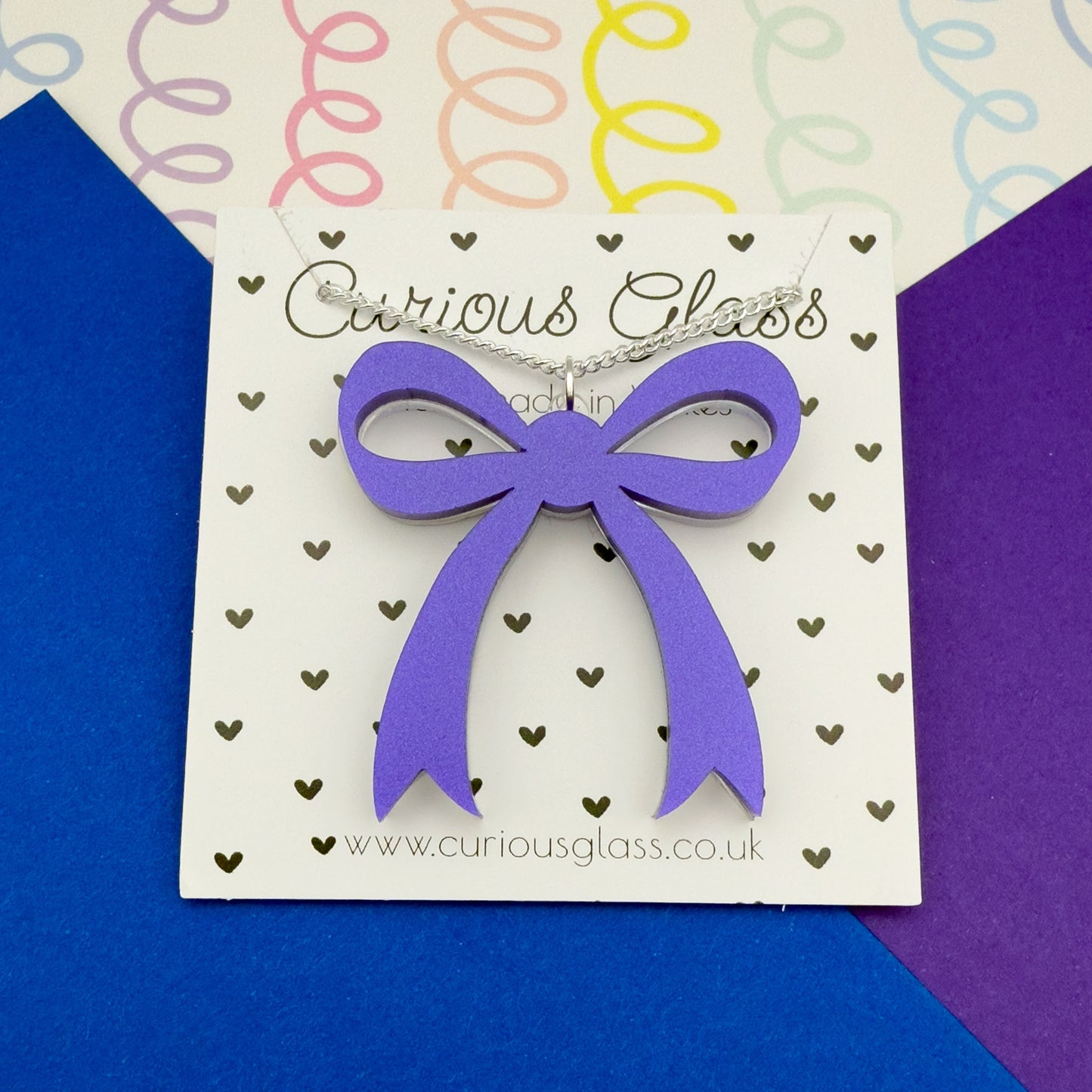 Bow Acrylic Necklace (Larger)