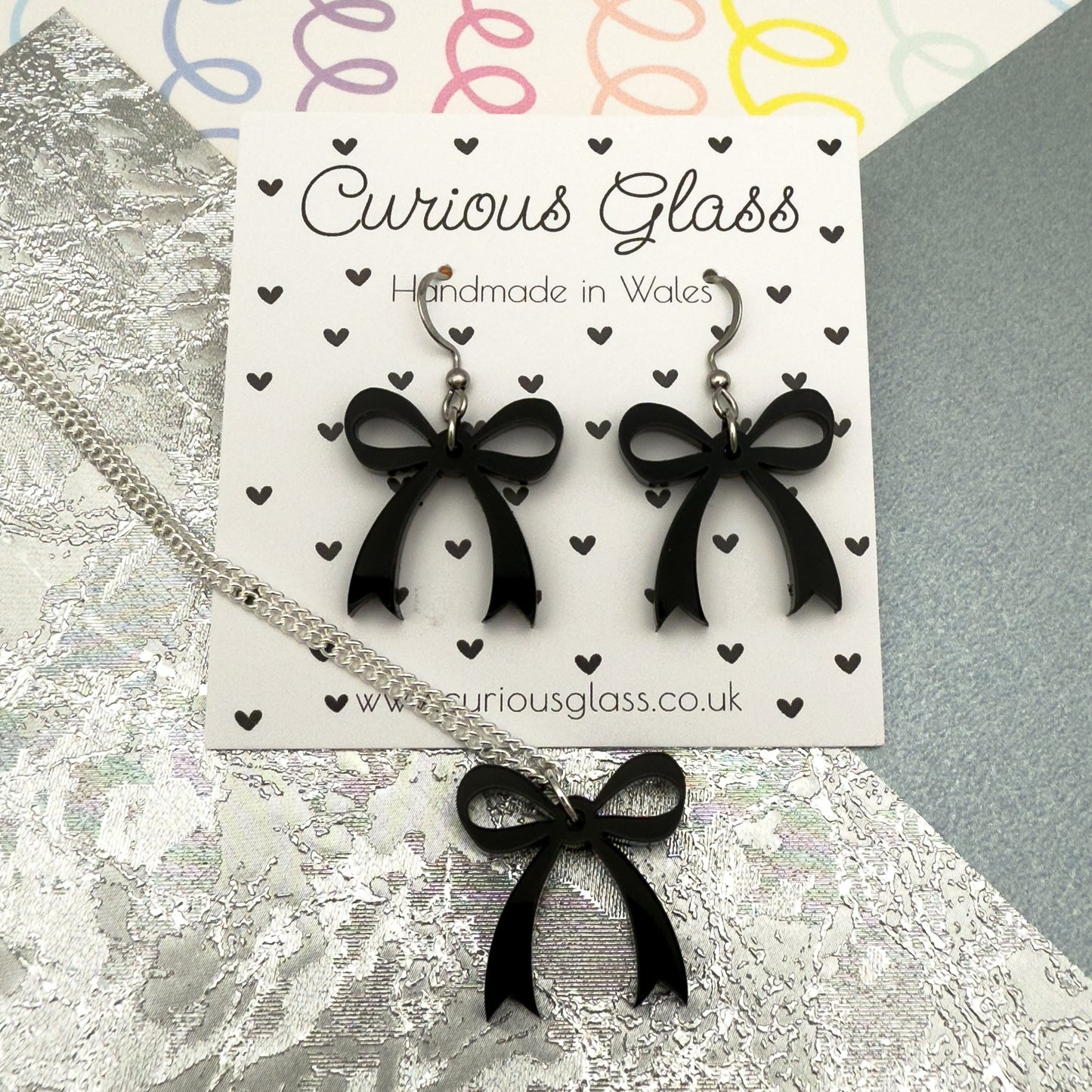 Bow Acrylic Necklace (Smaller)