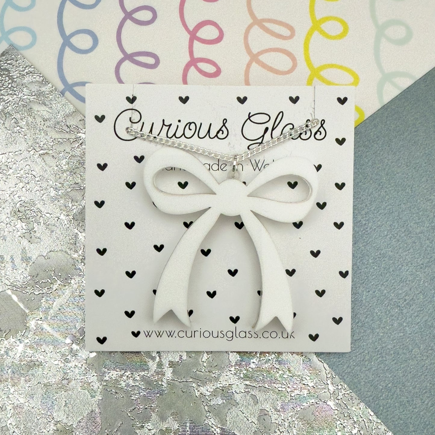 Bow Acrylic Necklace (Larger)