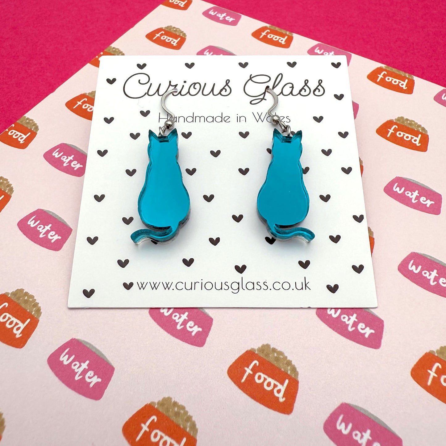 Cat Acrylic Earrings