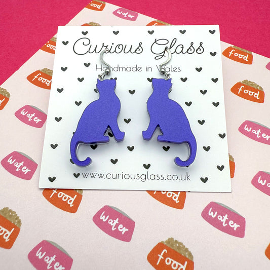Cat Acrylic Earrings