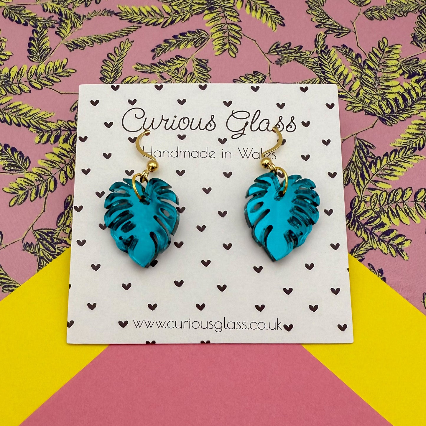 Monstera Acrylic Earrings