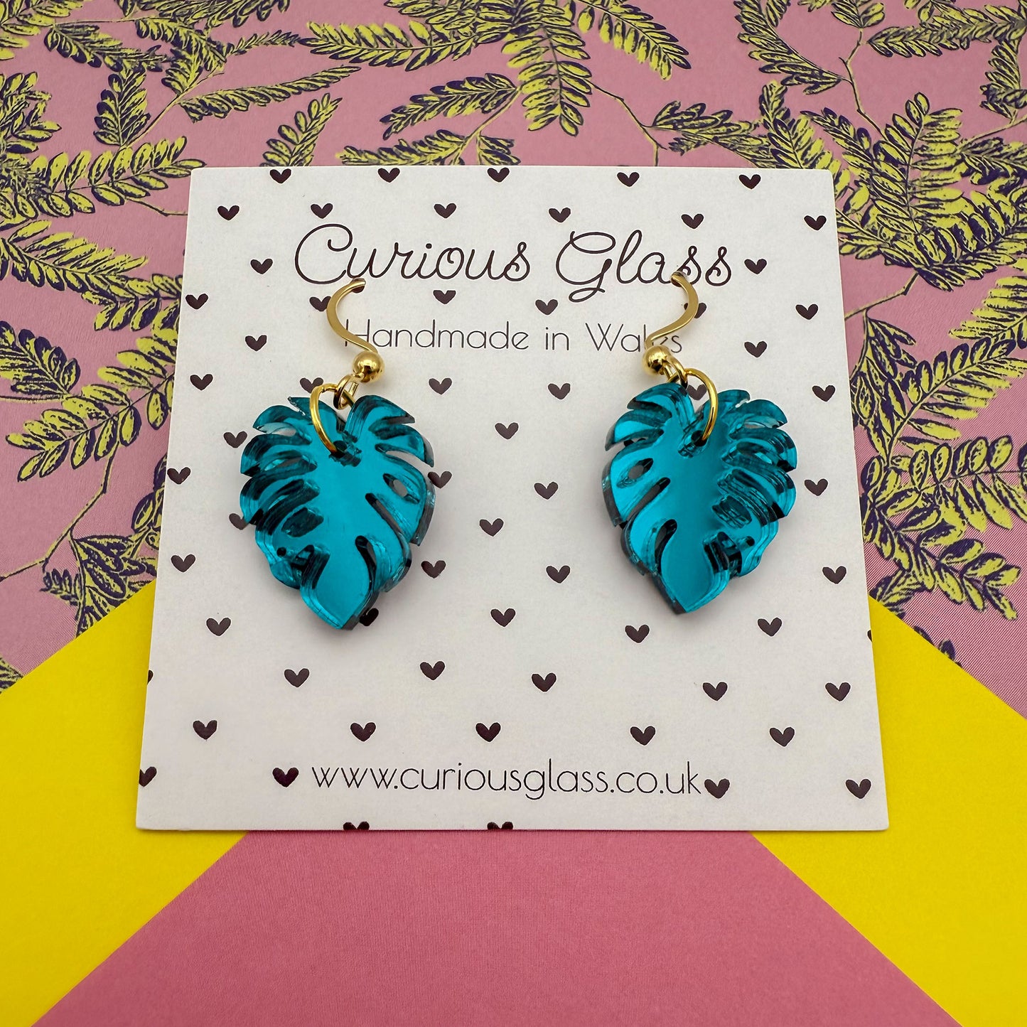 Monstera Acrylic Earrings