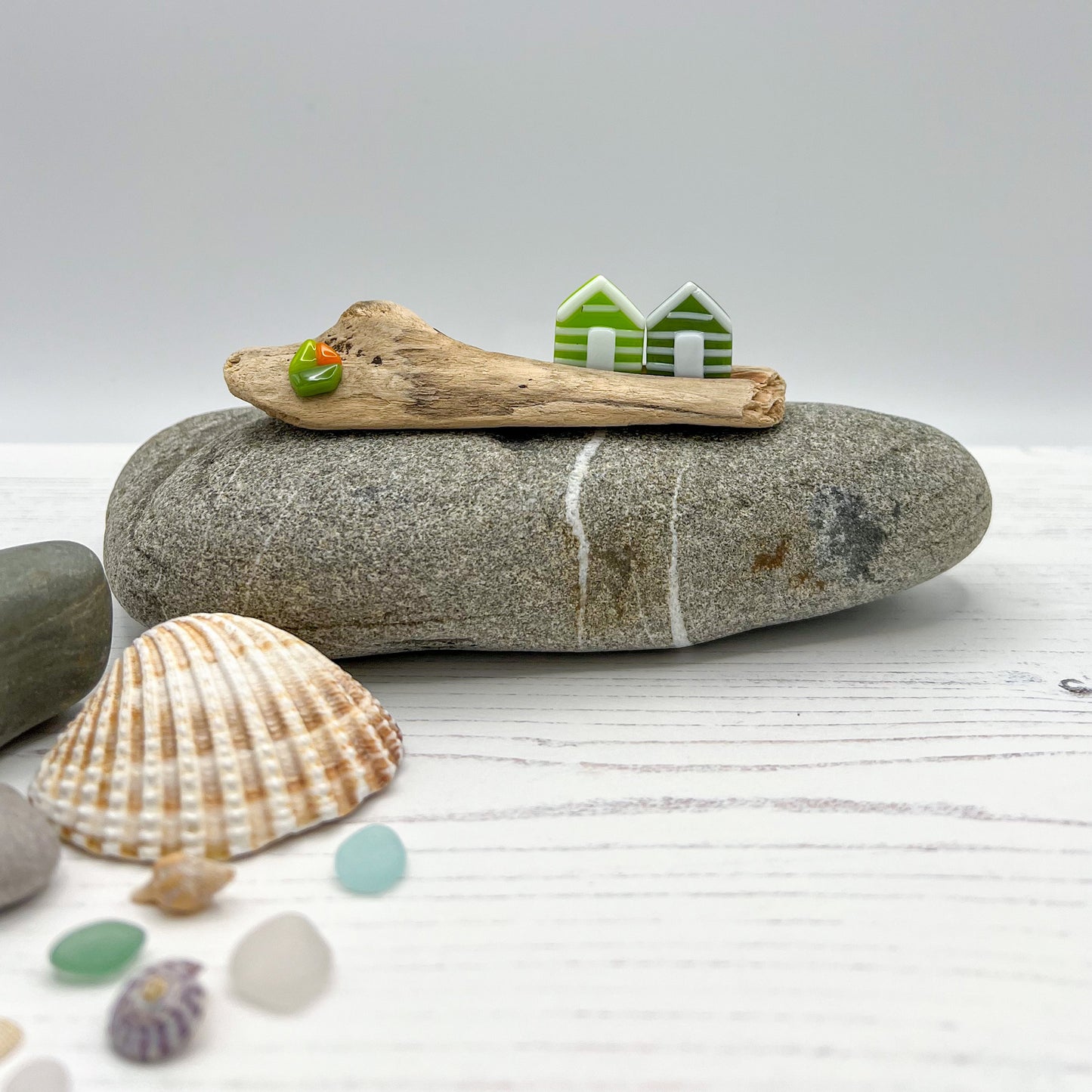Small Driftwood Beach Huts