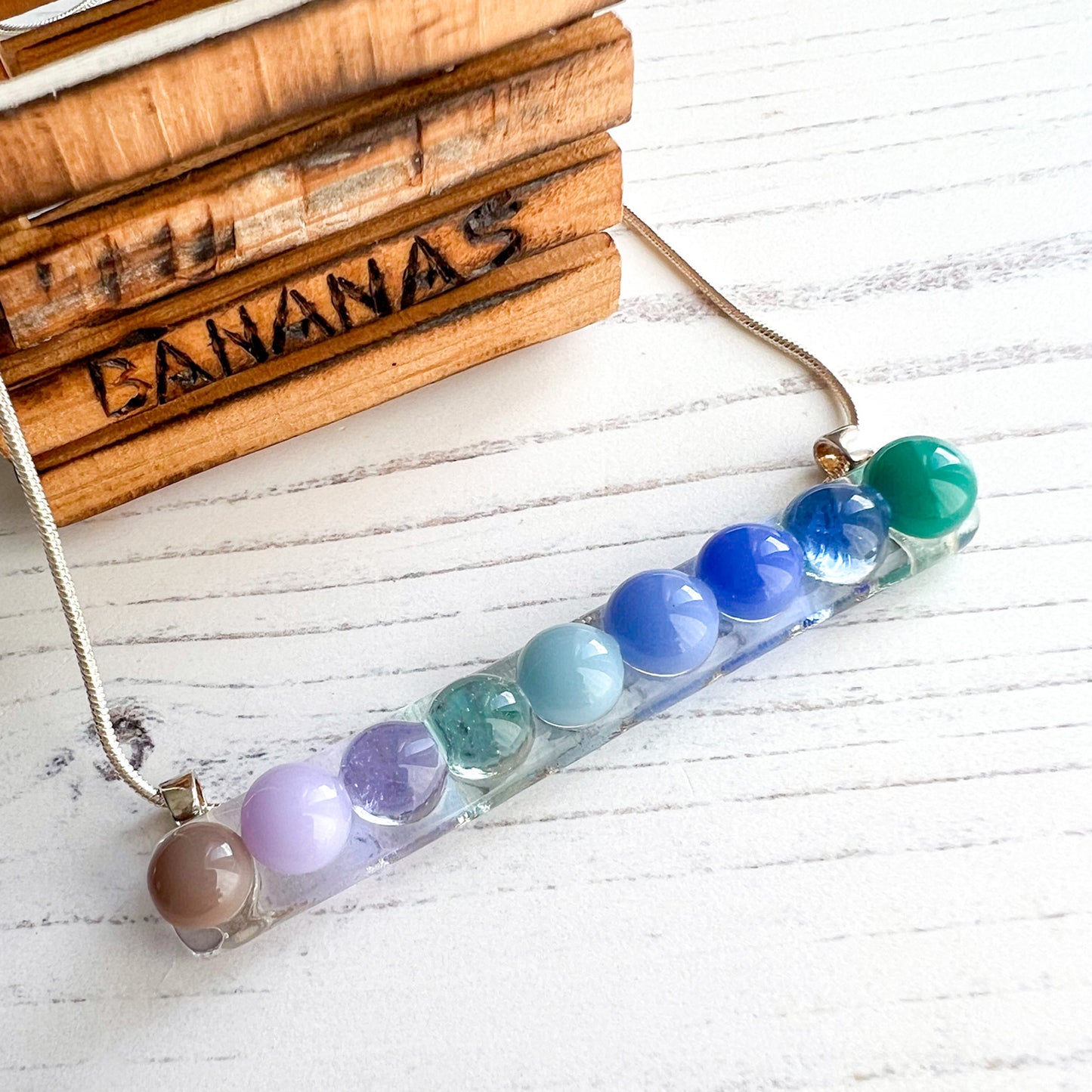 Summer Bar Bubble Glass Necklace