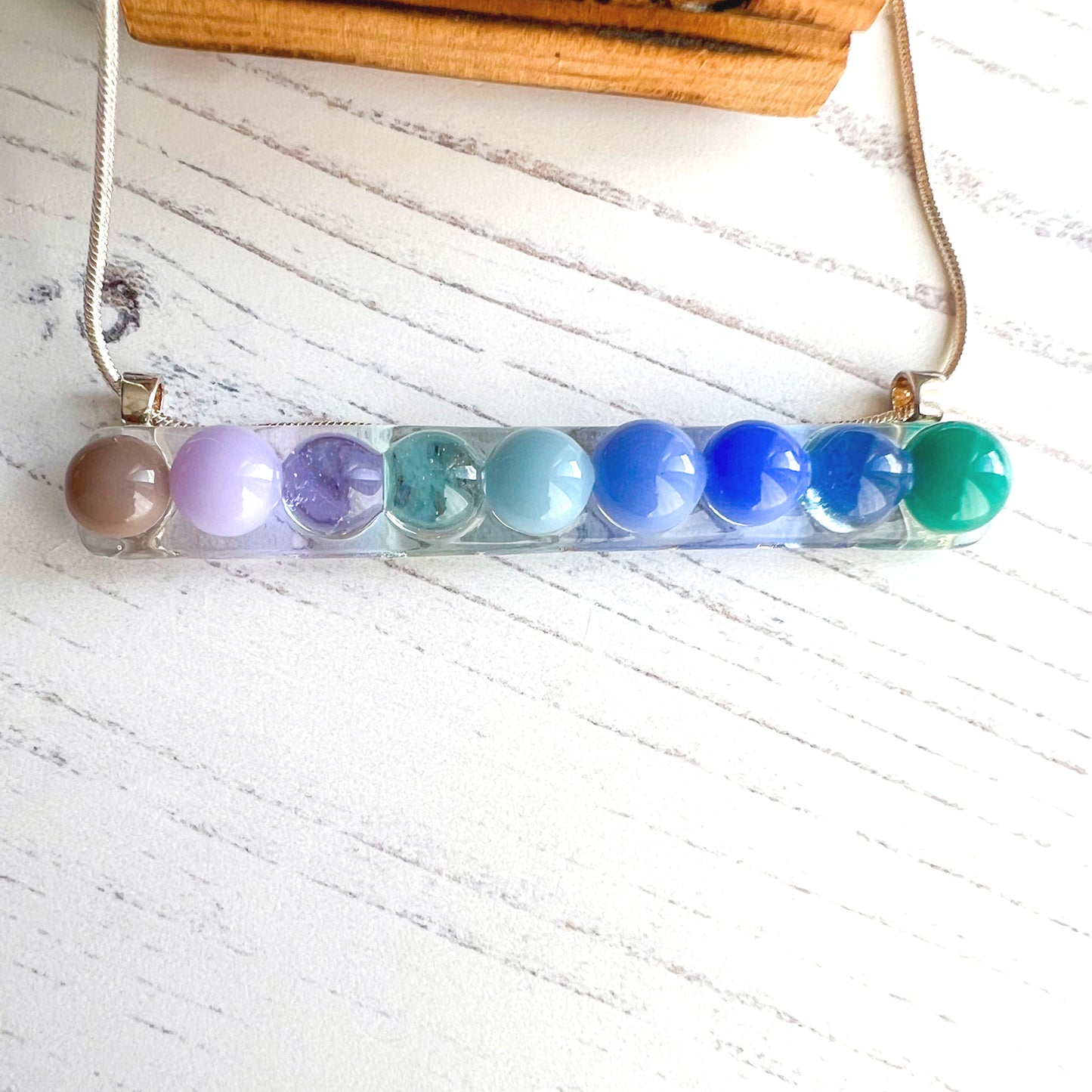 Summer Bar Bubble Glass Necklace
