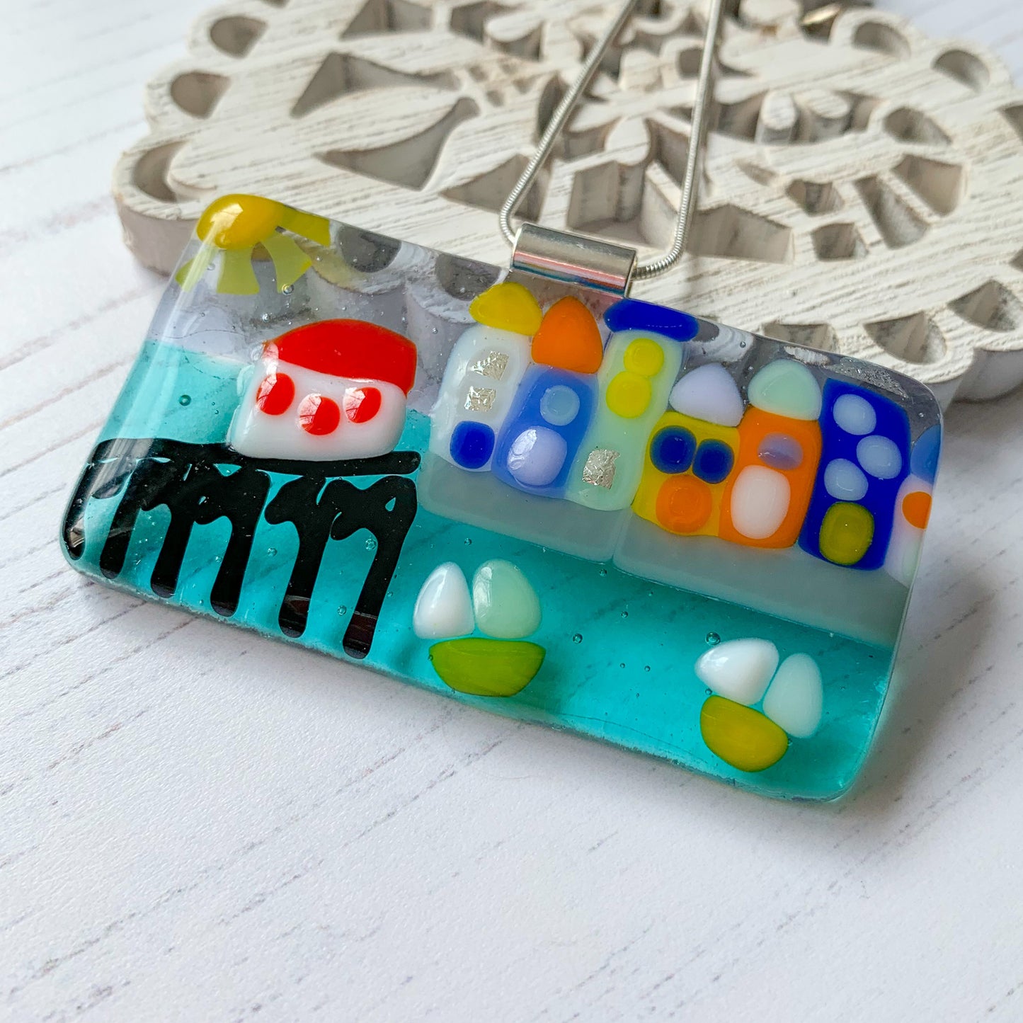 Tenby Statement Whimsy Glass Necklace
