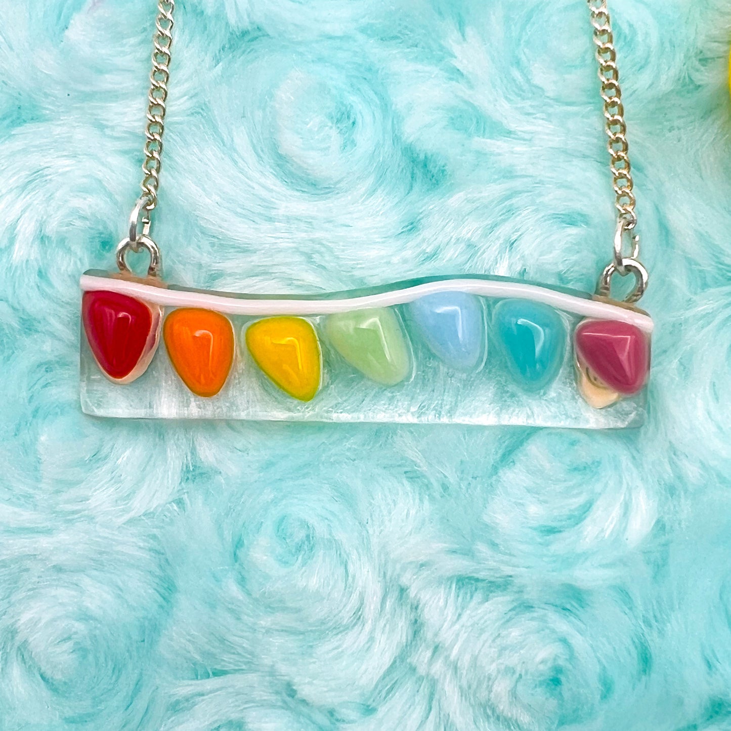 Bunting Glass Necklace