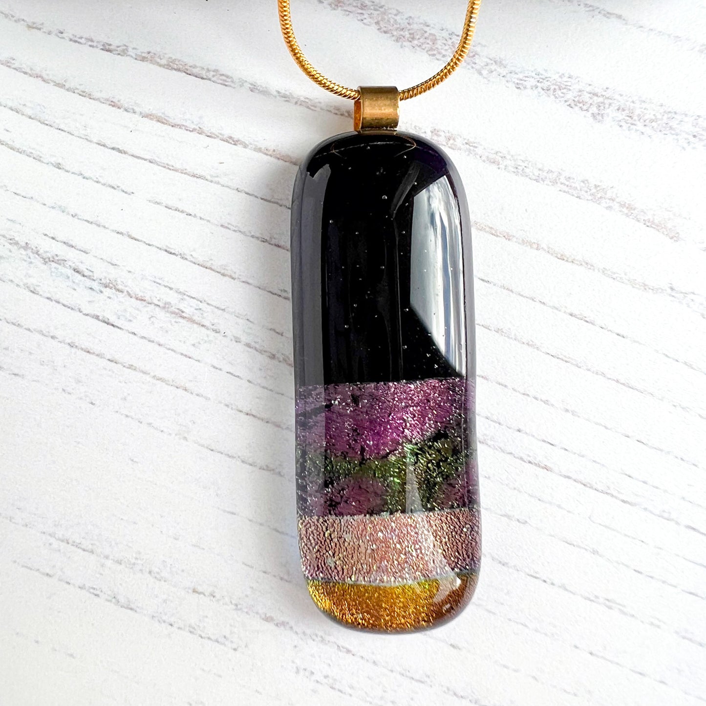 Classic Pink Glass Necklace
