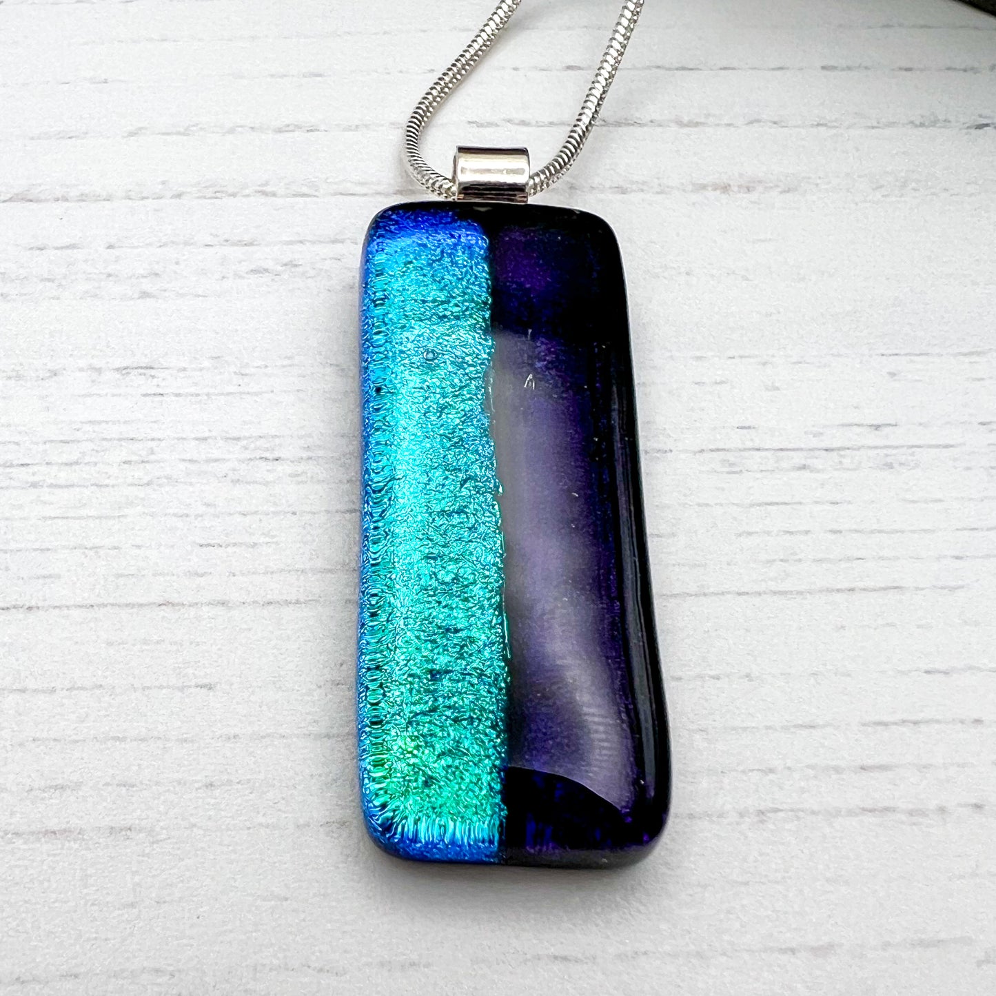 Split Tone Glass Necklace