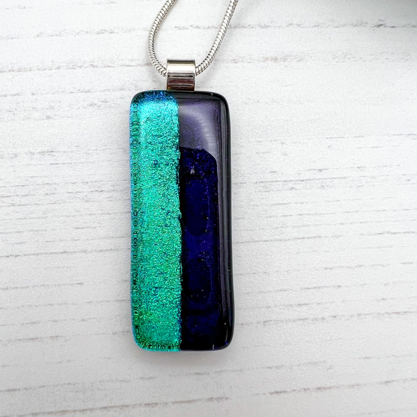 Split Tone Glass Necklace