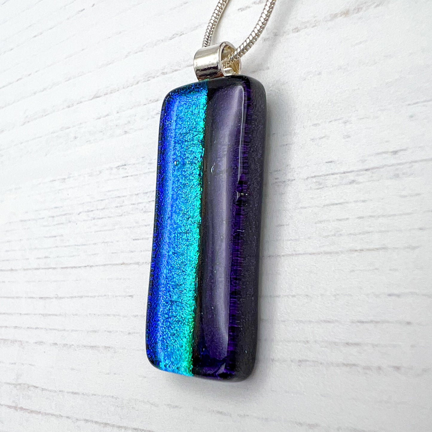 Split Tone Glass Necklace