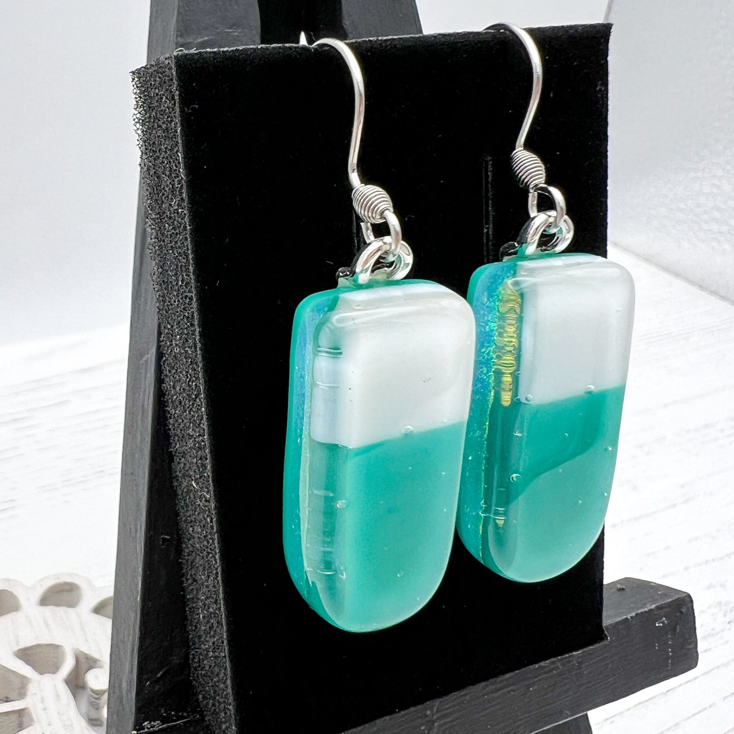 Jade Glass Earrings