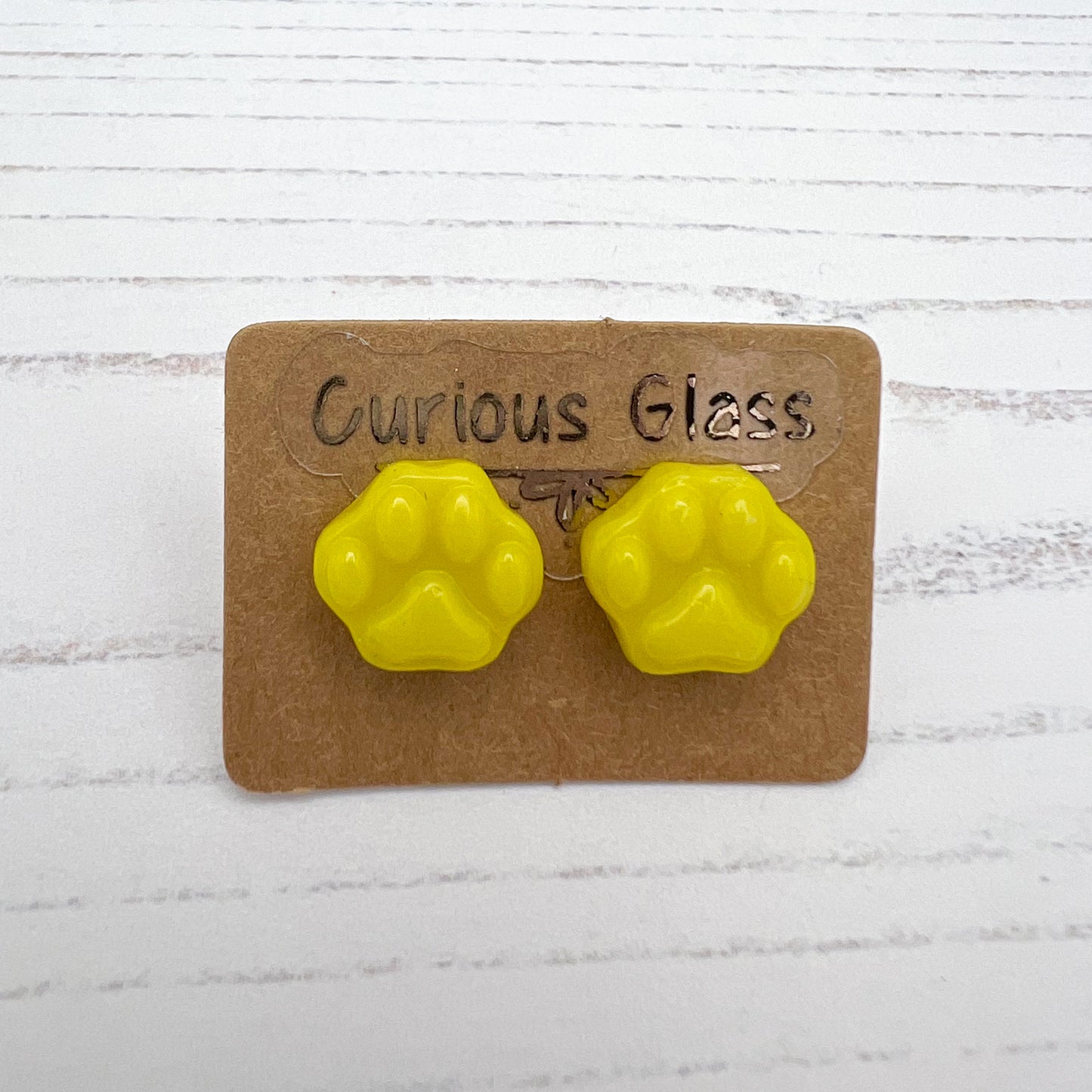 Dog Paw Prints - Yellow