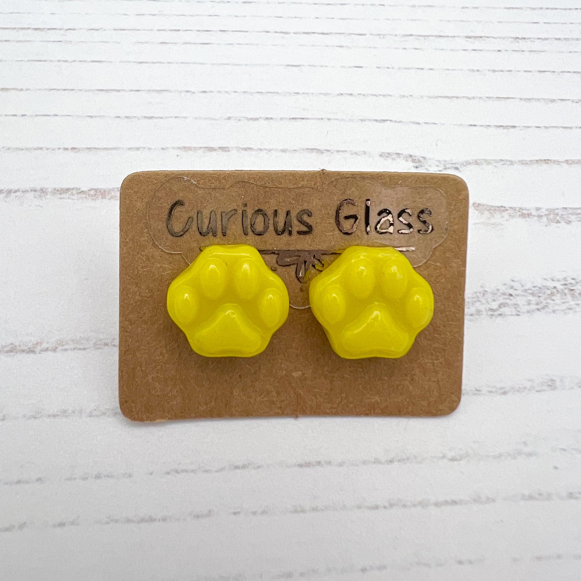 Dog Paw Prints - Yellow