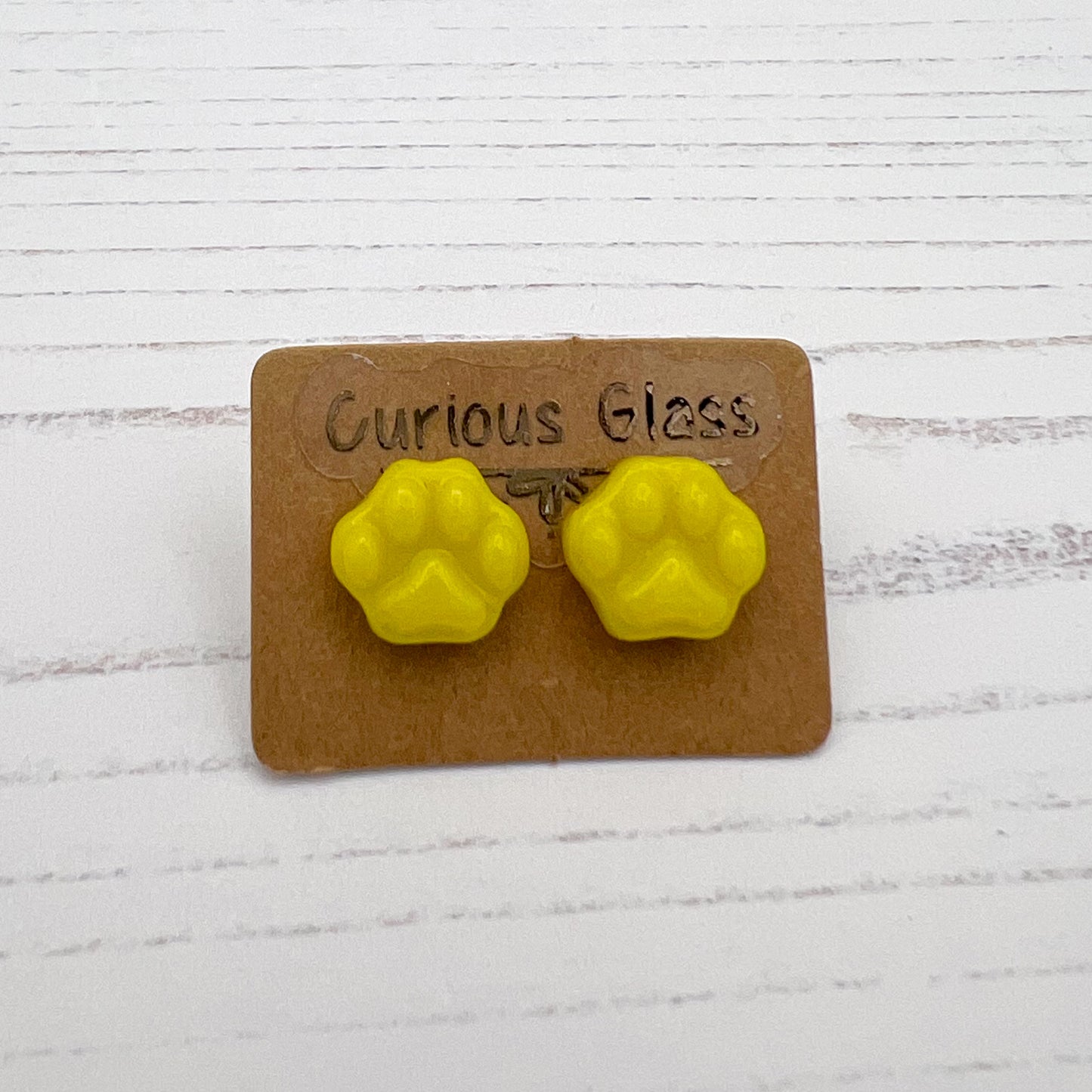 Dog Paw Prints - Yellow