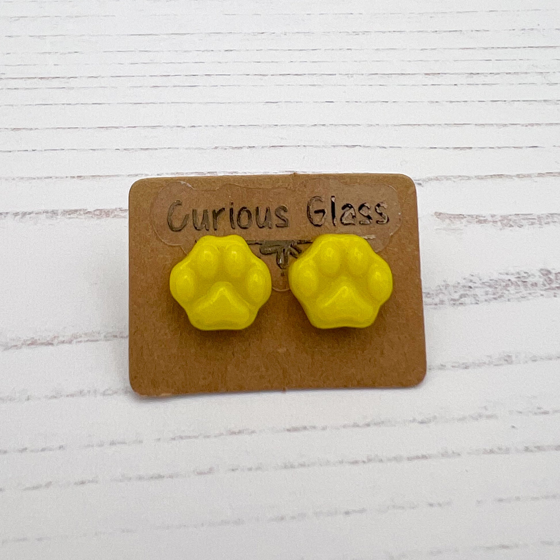 Dog Paw Prints - Yellow