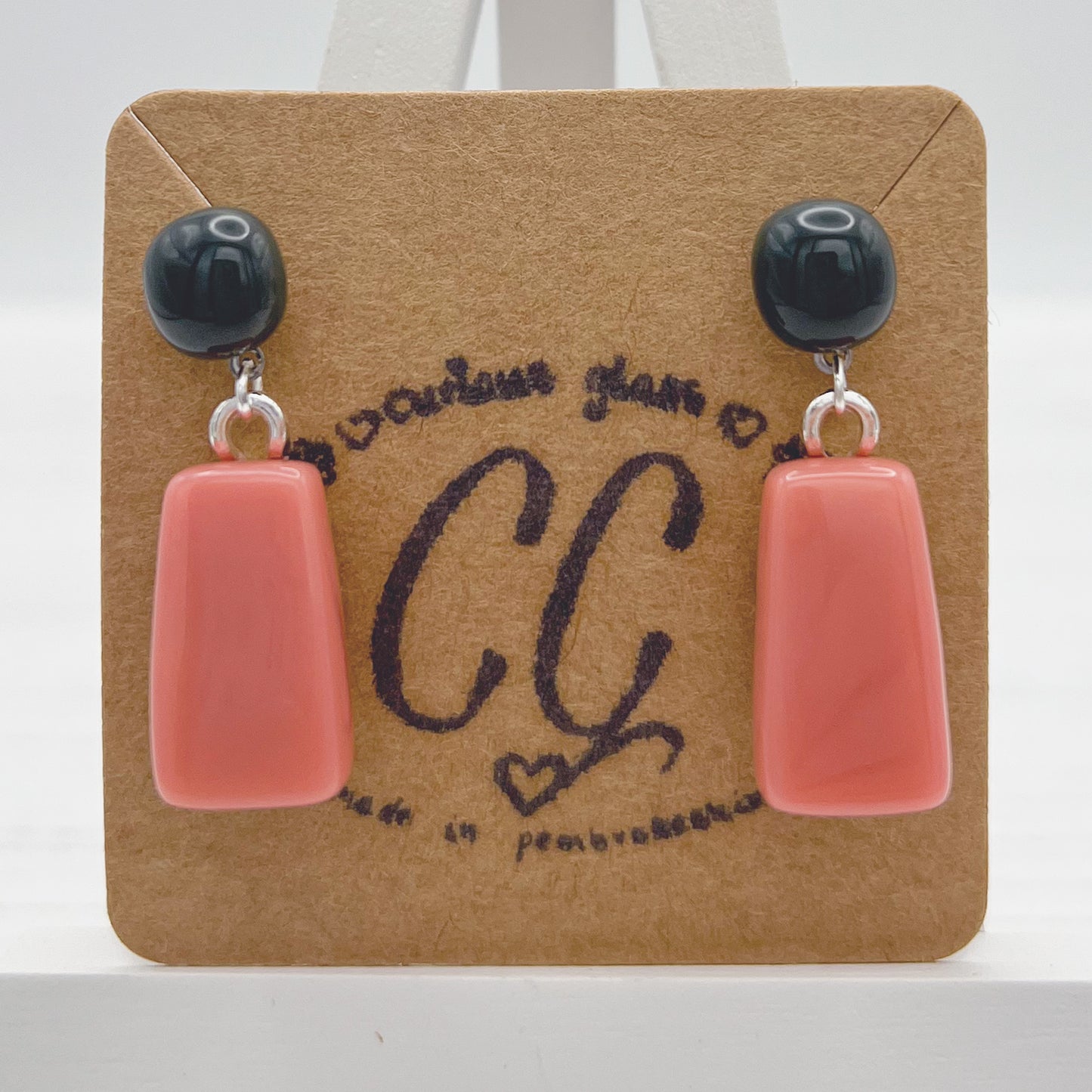 Bold Colourful Glass Earrings