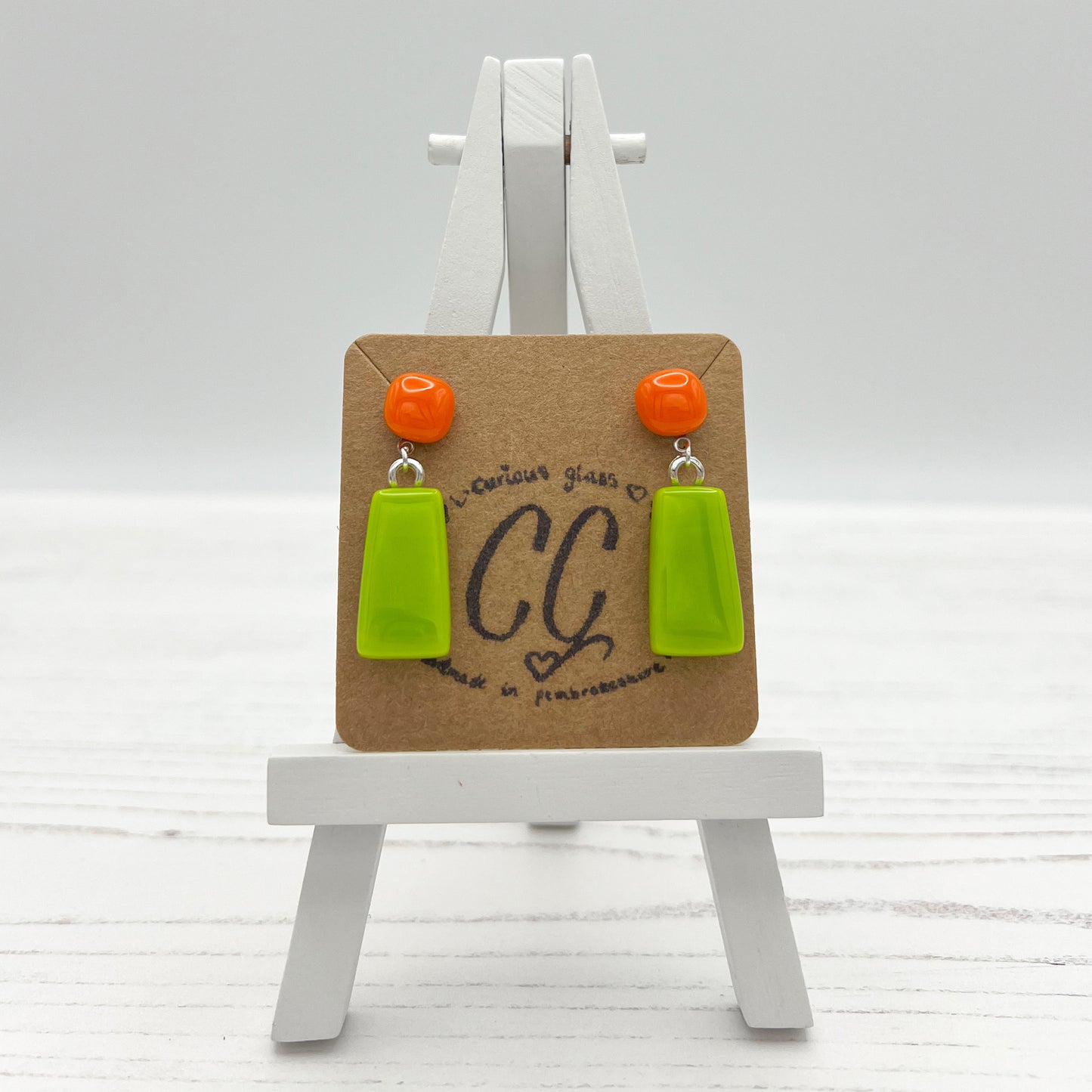 Bold Colourful Glass Earrings