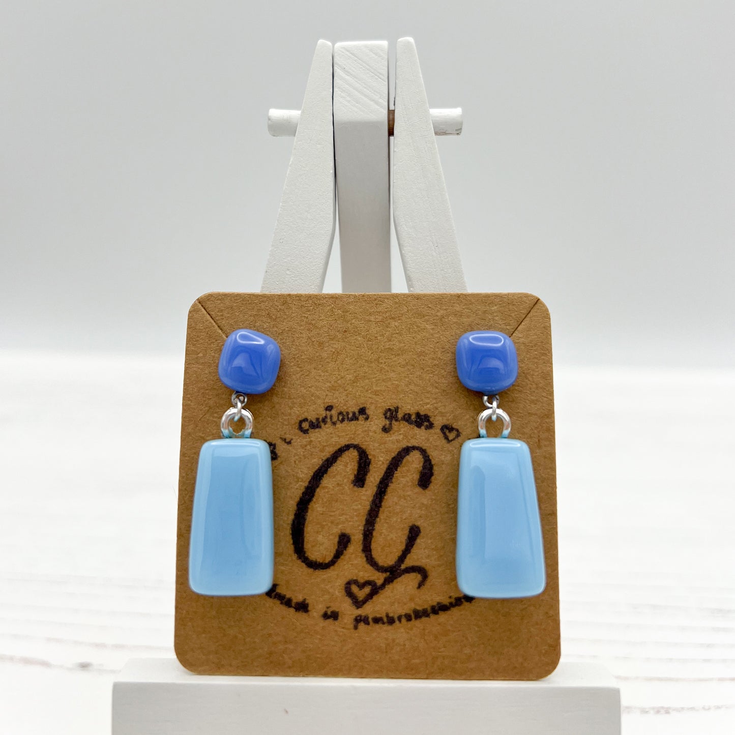 Bold Colourful Glass Earrings