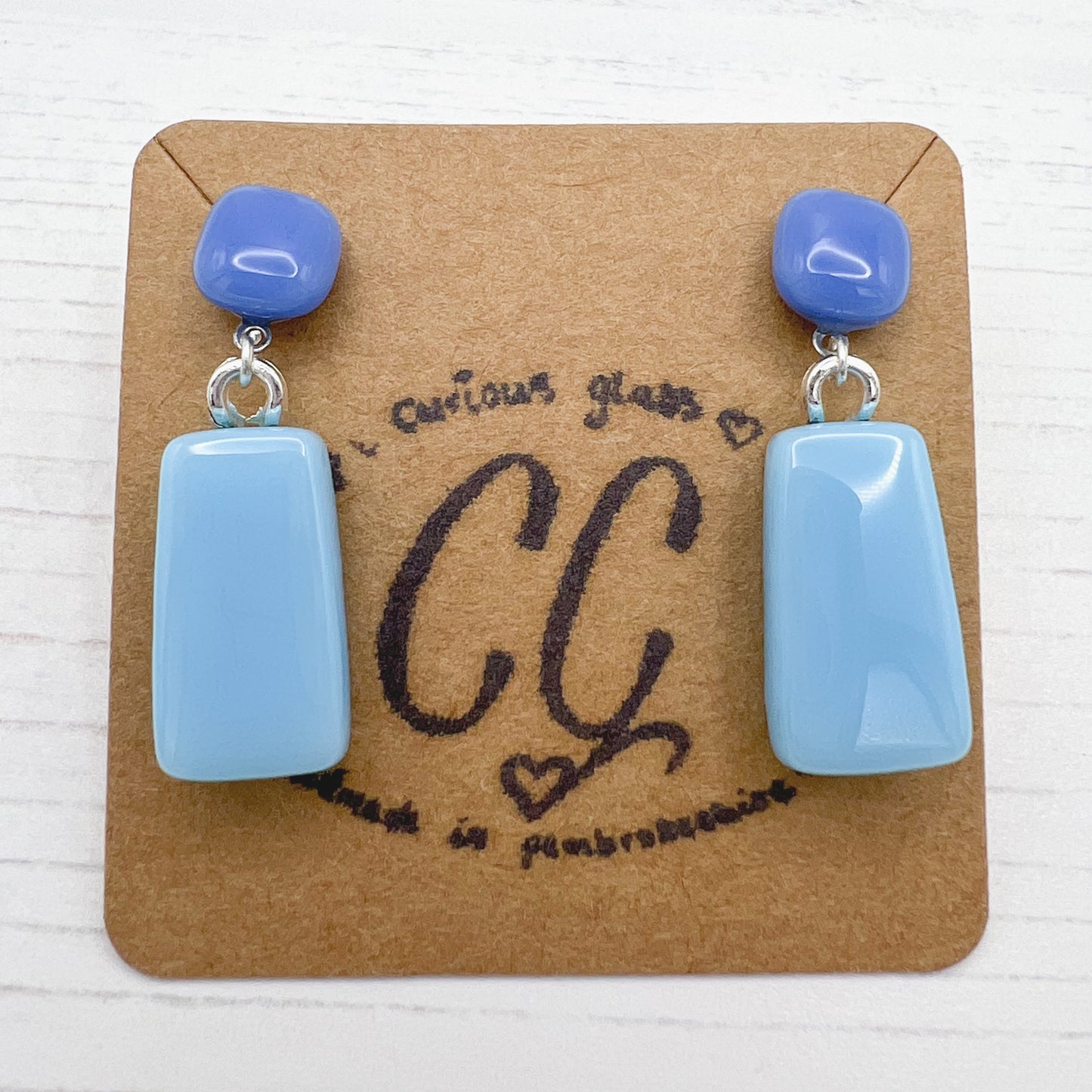 Bold Colourful Glass Earrings