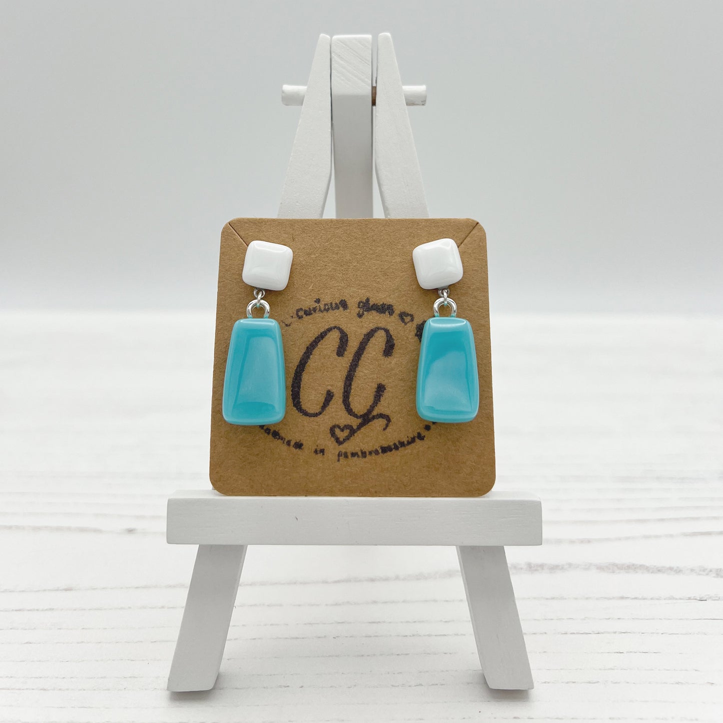 Bold Colourful Glass Earrings