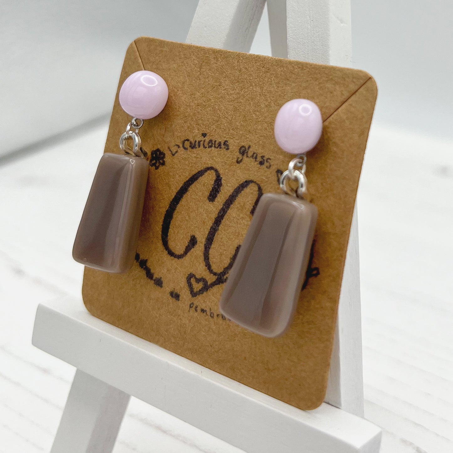 Bold Colourful Glass Earrings