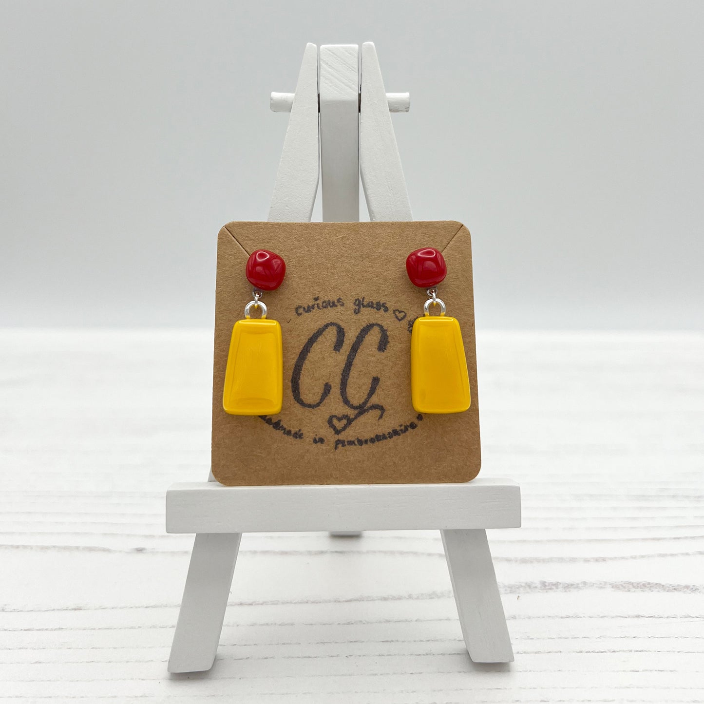 Bold Colourful Glass Earrings