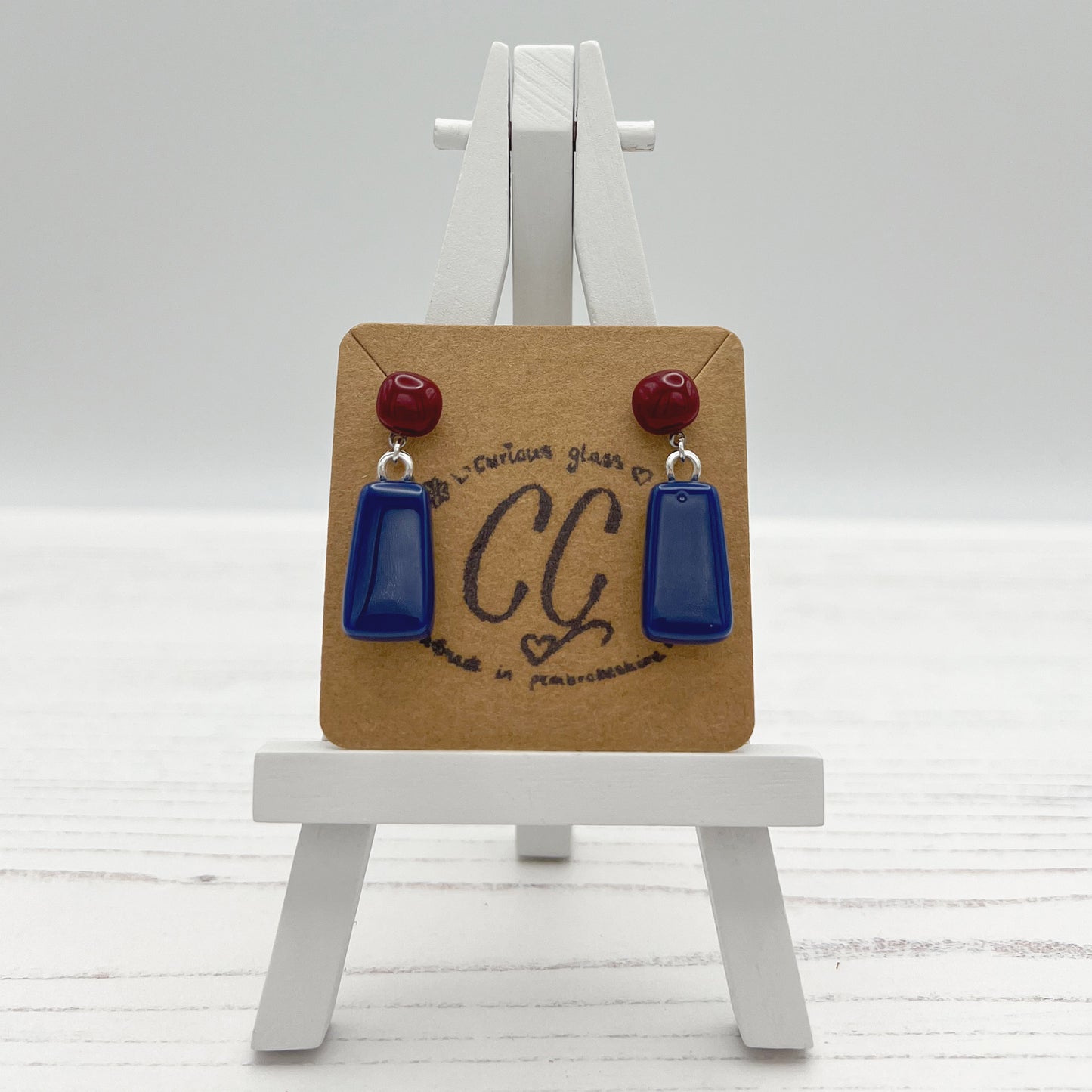 Bold Colourful Glass Earrings